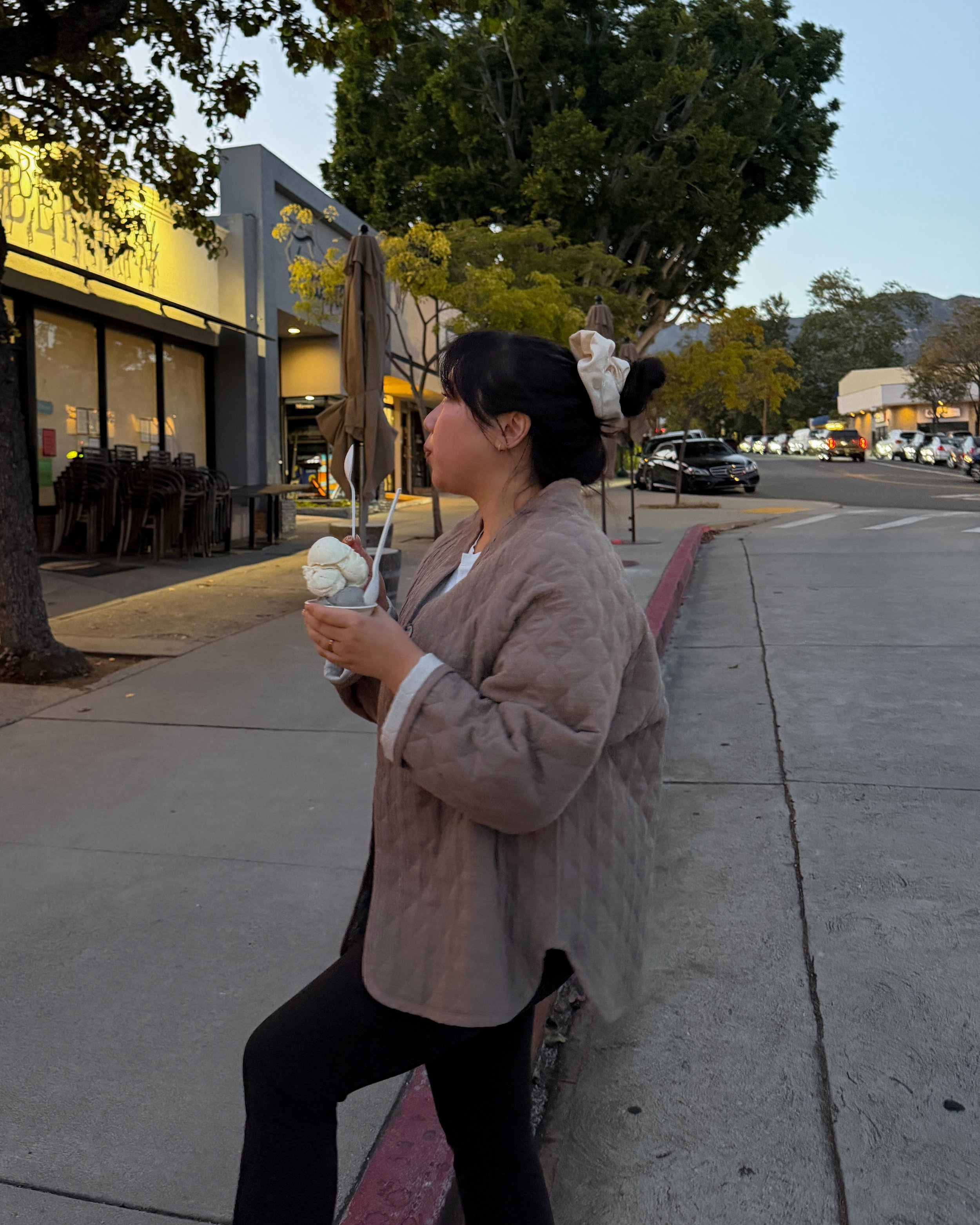 evening walks for ice cream 🍦 @eatperlas