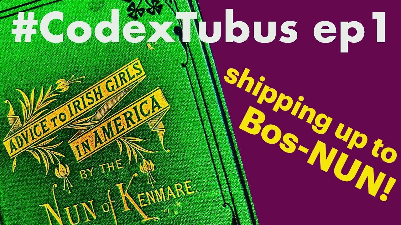 LINK IN BIO!
IT'S HERE! The first episode of my monthly weird books BookTube series—#CodexTubus!
And we're kicking it off with 1872's _Advice to Irish Girls in America_ by the Nun of Kenmare!