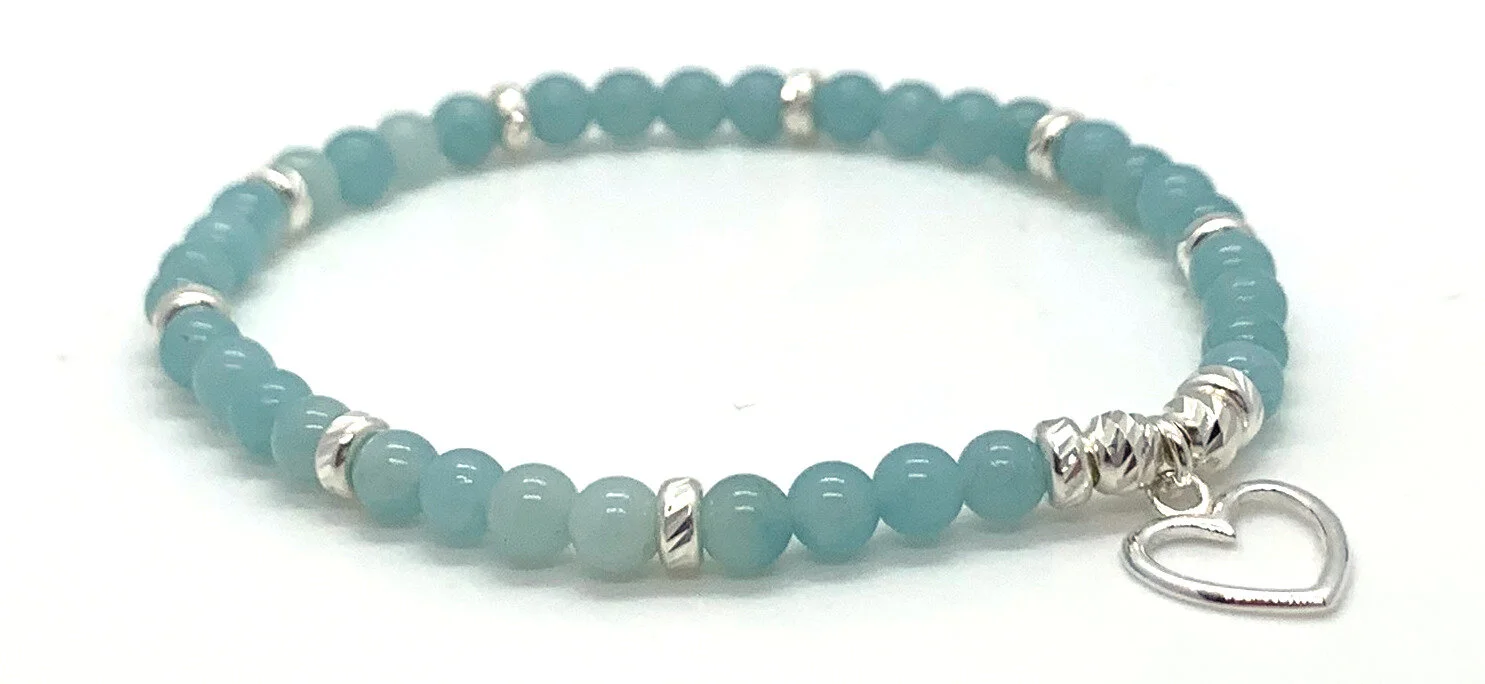 Chinese amazonite and heart