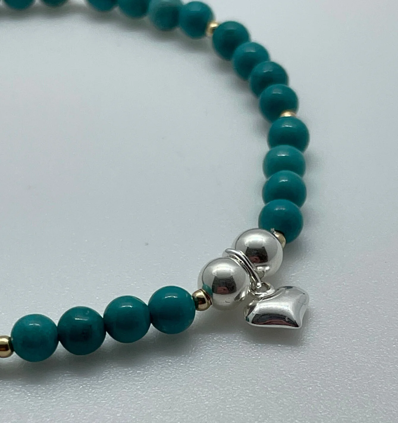 Mini heart and Turquoise
