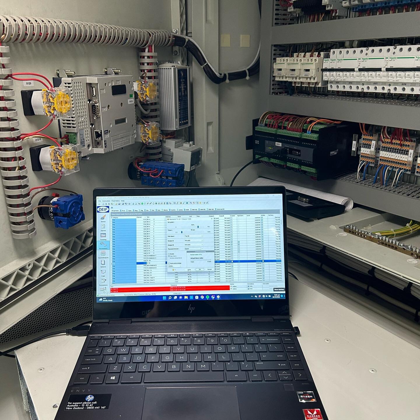 A 70 meter sailing vessel had huge issues with reactive load and current sharing between their two generators when connected in parallel. We completed a full test report and diagnosed the cause to be one faulty Basler AVR and incorrect AVR settings. 