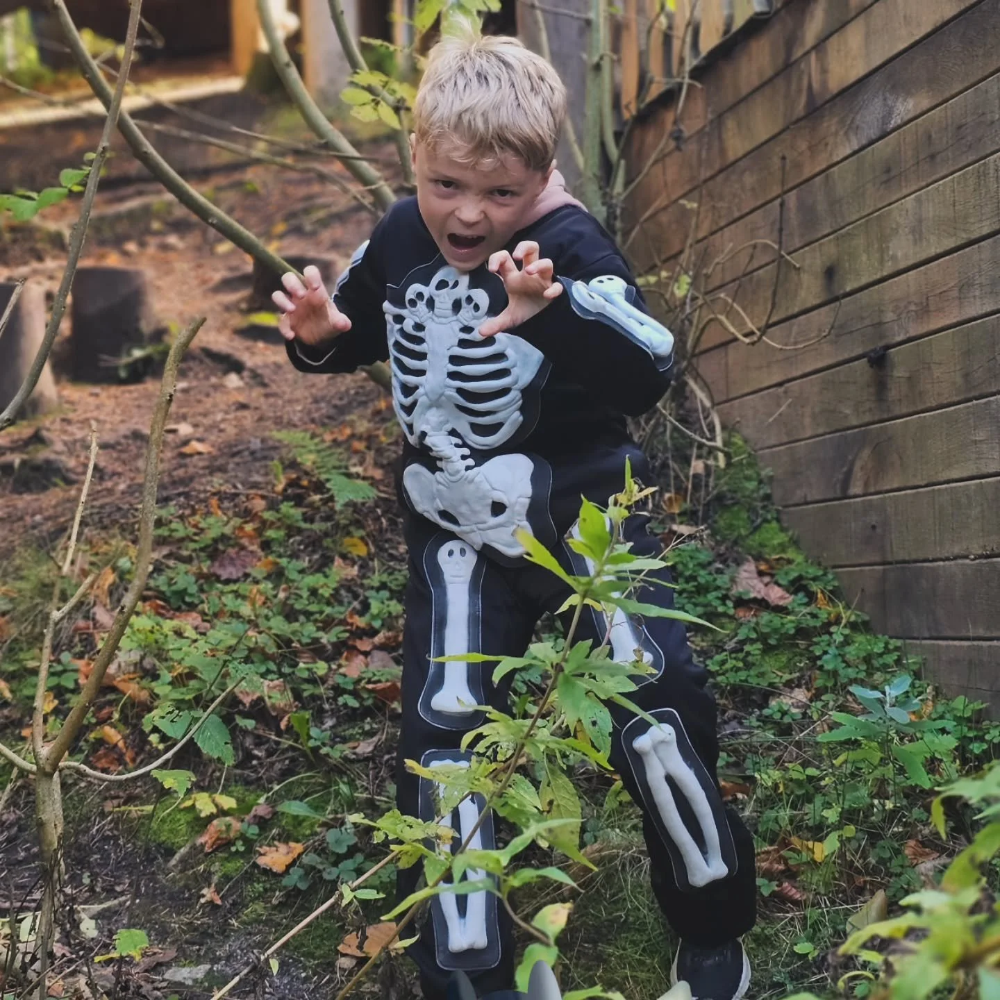 Insisted on wearing his bones to the Eden Project! 🎃
#EdenFancyDress 💀