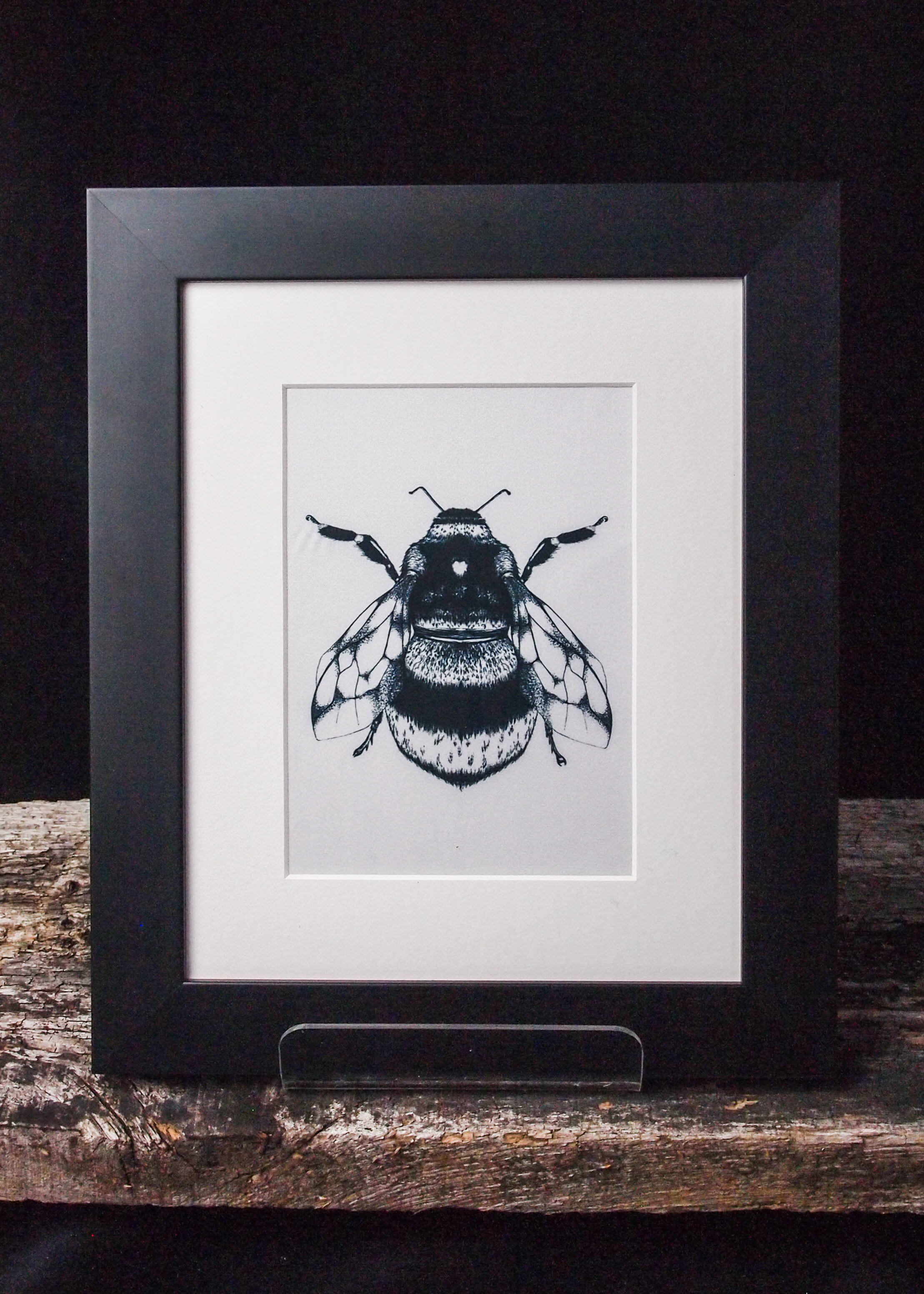 Bee Framed Fabric Print