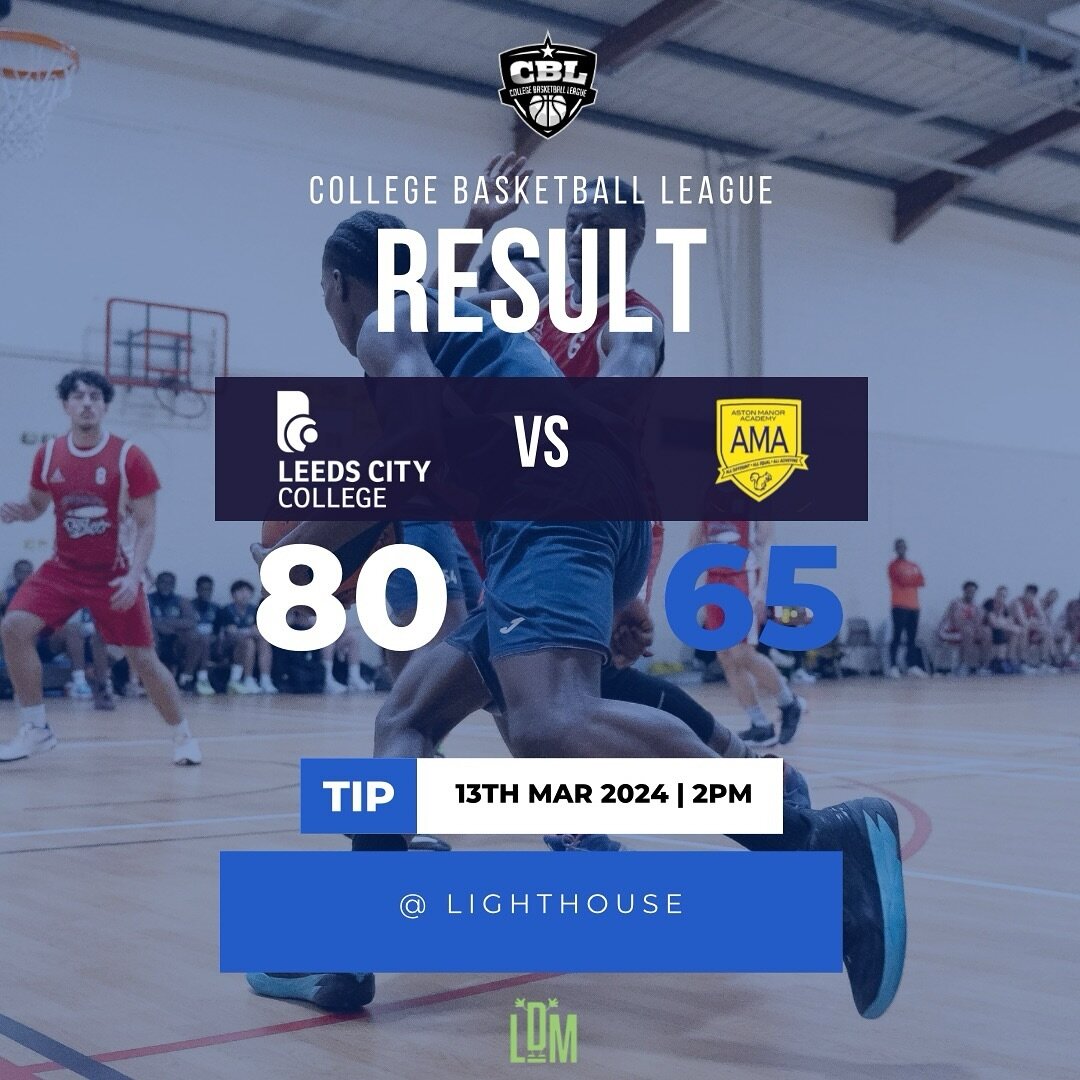 LCC 1 are a game away from promotion to CBL 2 after Wednesday&rsquo;s impressive away win against Aston Manor 🏀 @academybballengland 

A home win next week to seal it 🫡

#aspireforgreatness 

#ukbasketball #britishbasketball #collegebasketball #pla