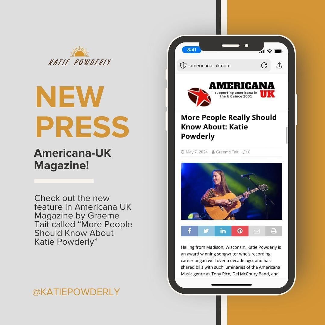Woke up on the home page of @americana_uk_ ! Wow was not expecting that! They&rsquo;ve since posted some additional articles on their home page but I&rsquo;ll post the link to the feature in thr link of my bio. Thank you to Graeme Tait for the unexpe