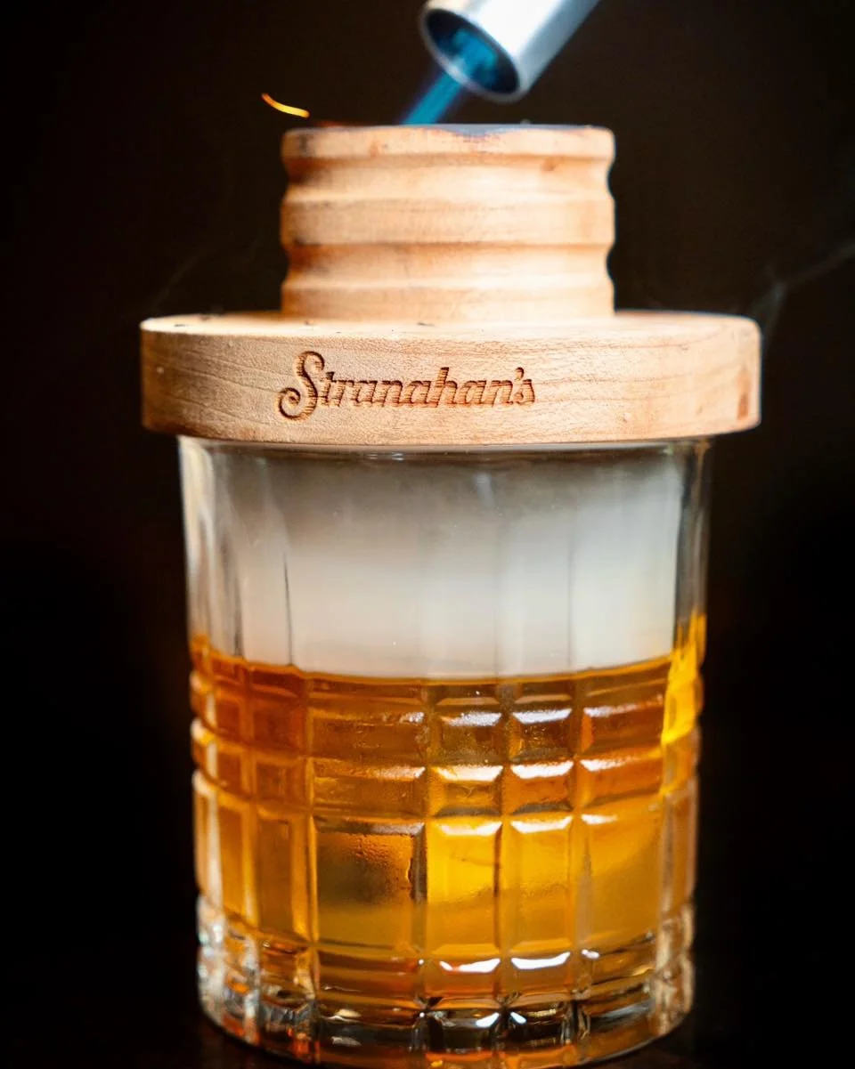 Smoke, Stranahan&rsquo;s, and cherry bitters come together in a pour that feels intentional from the first sip to the last. 🥃