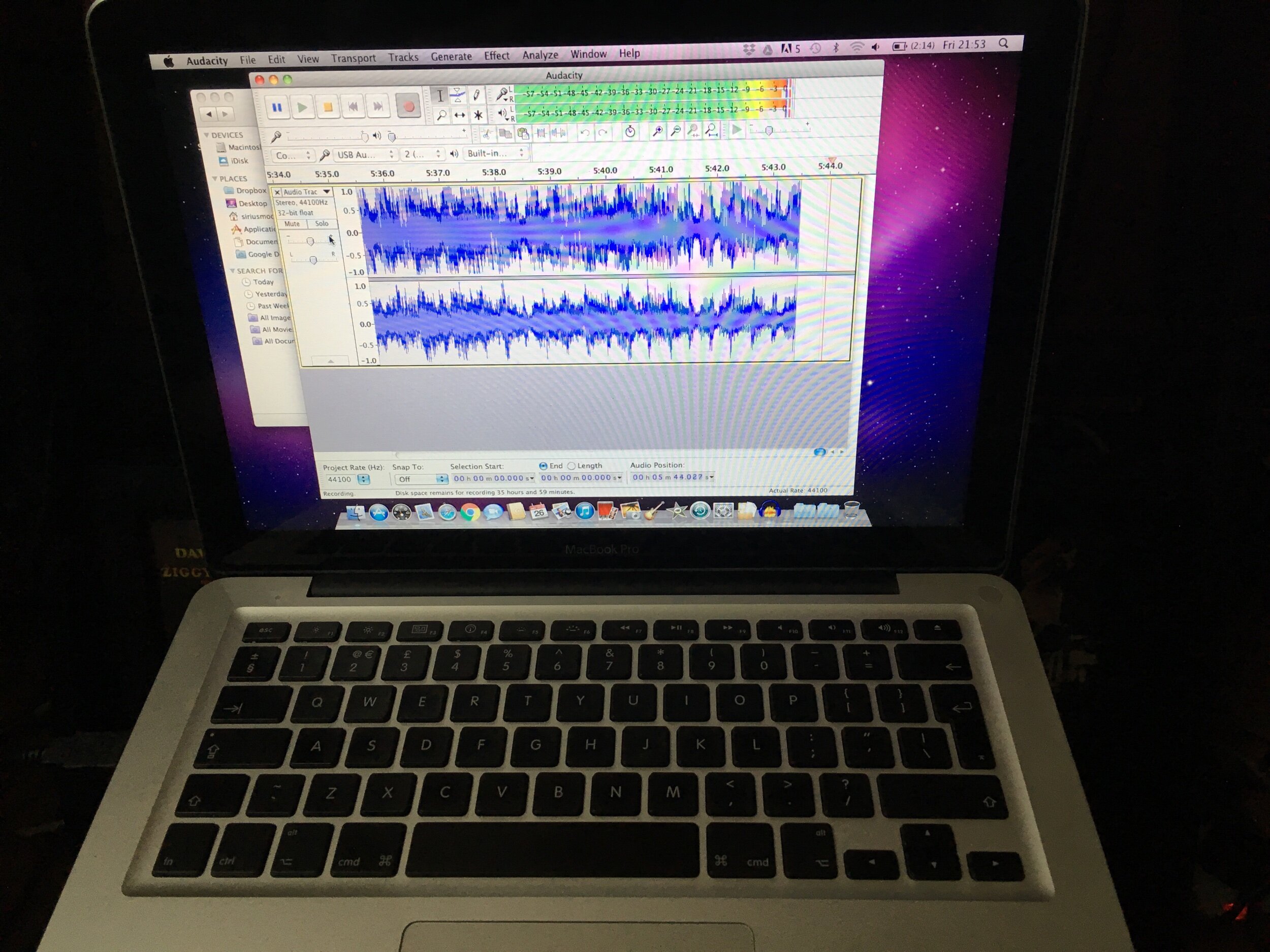 Macbook Audacity