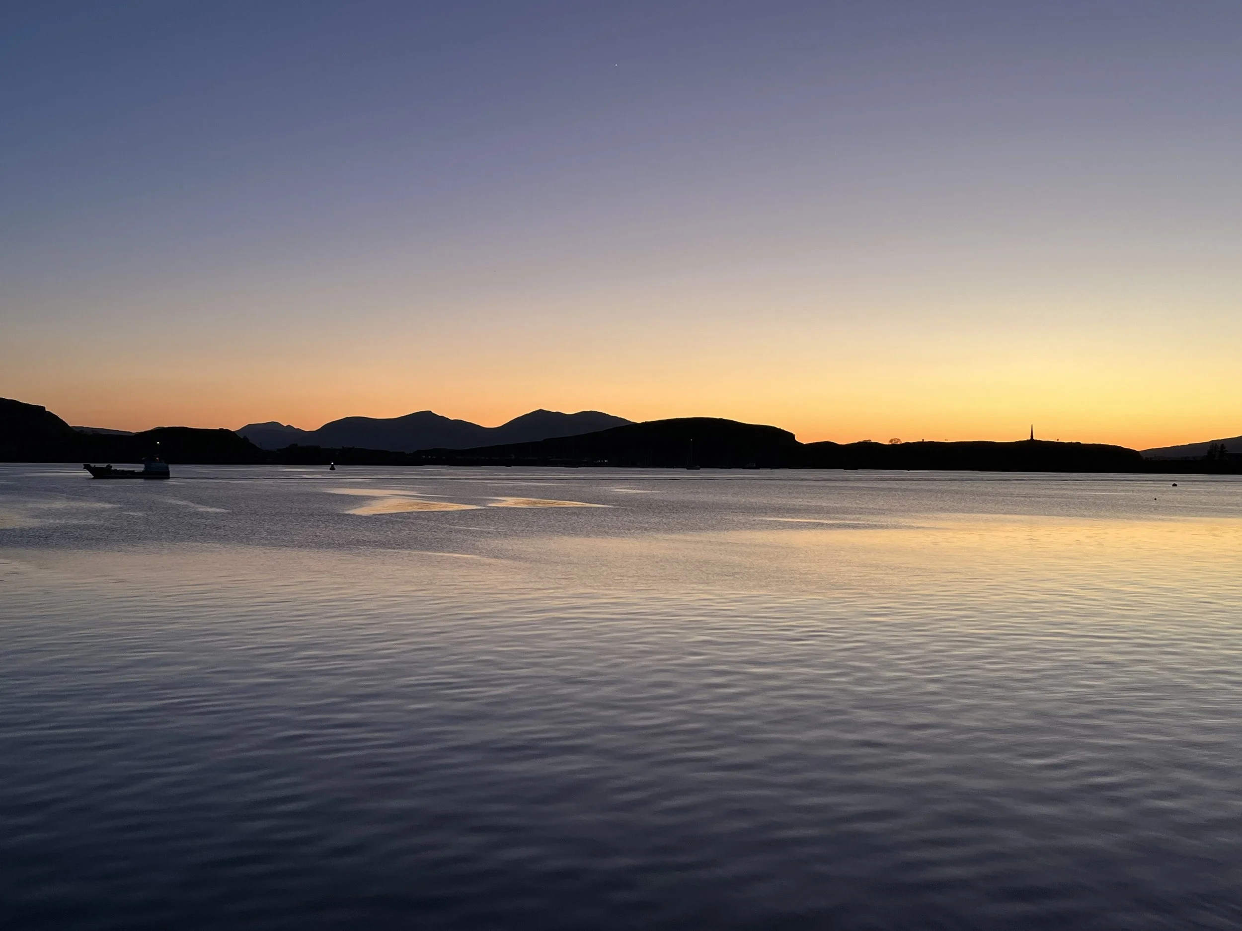 Sun going down in Oban