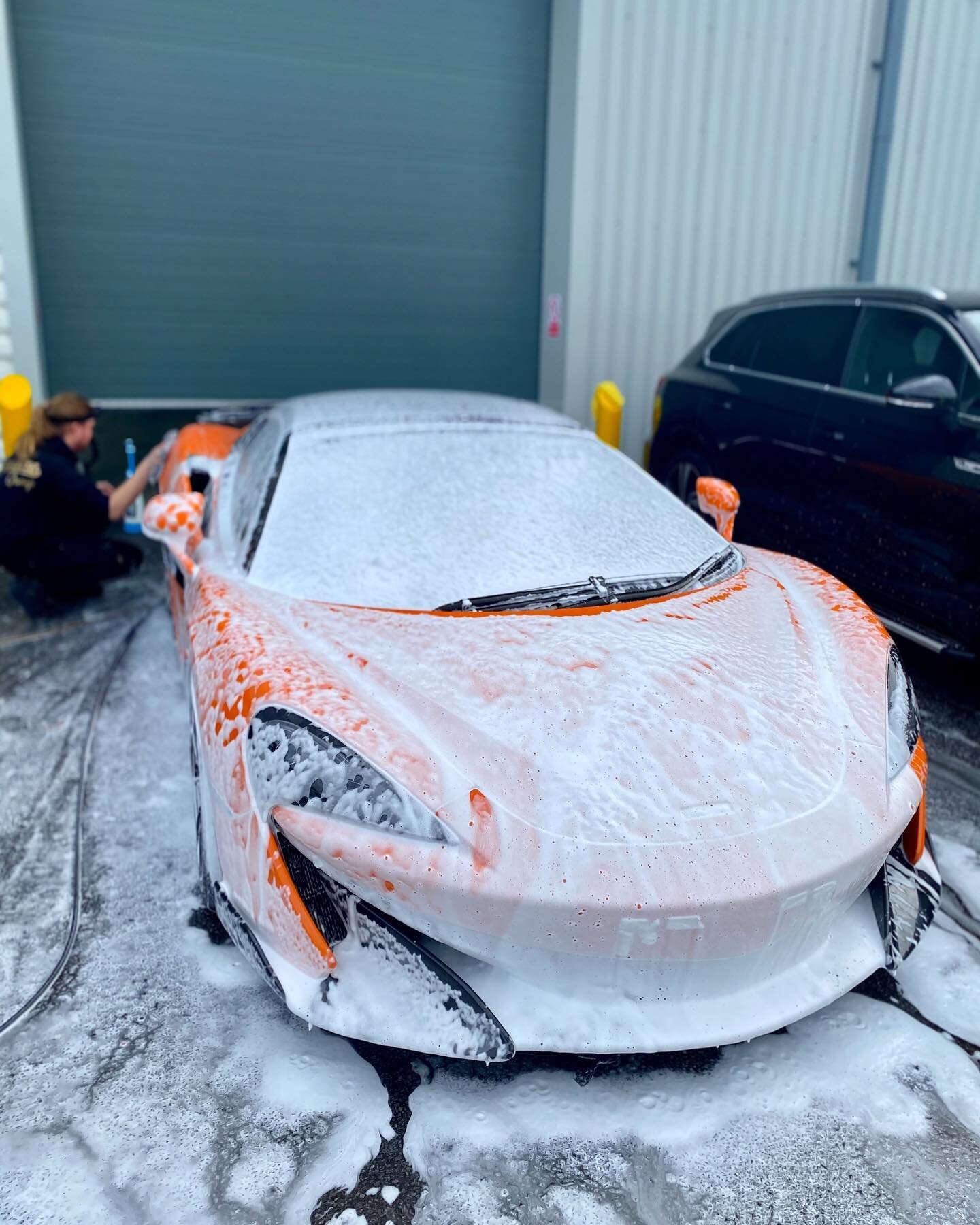 Mclaren 600LT Spider receiving @xpel_uk Full Car PPF, ceramic coatings throughout. #signaturegroup #ppf #detailing #mclaren #600lt #spider #paintprotectionfilm