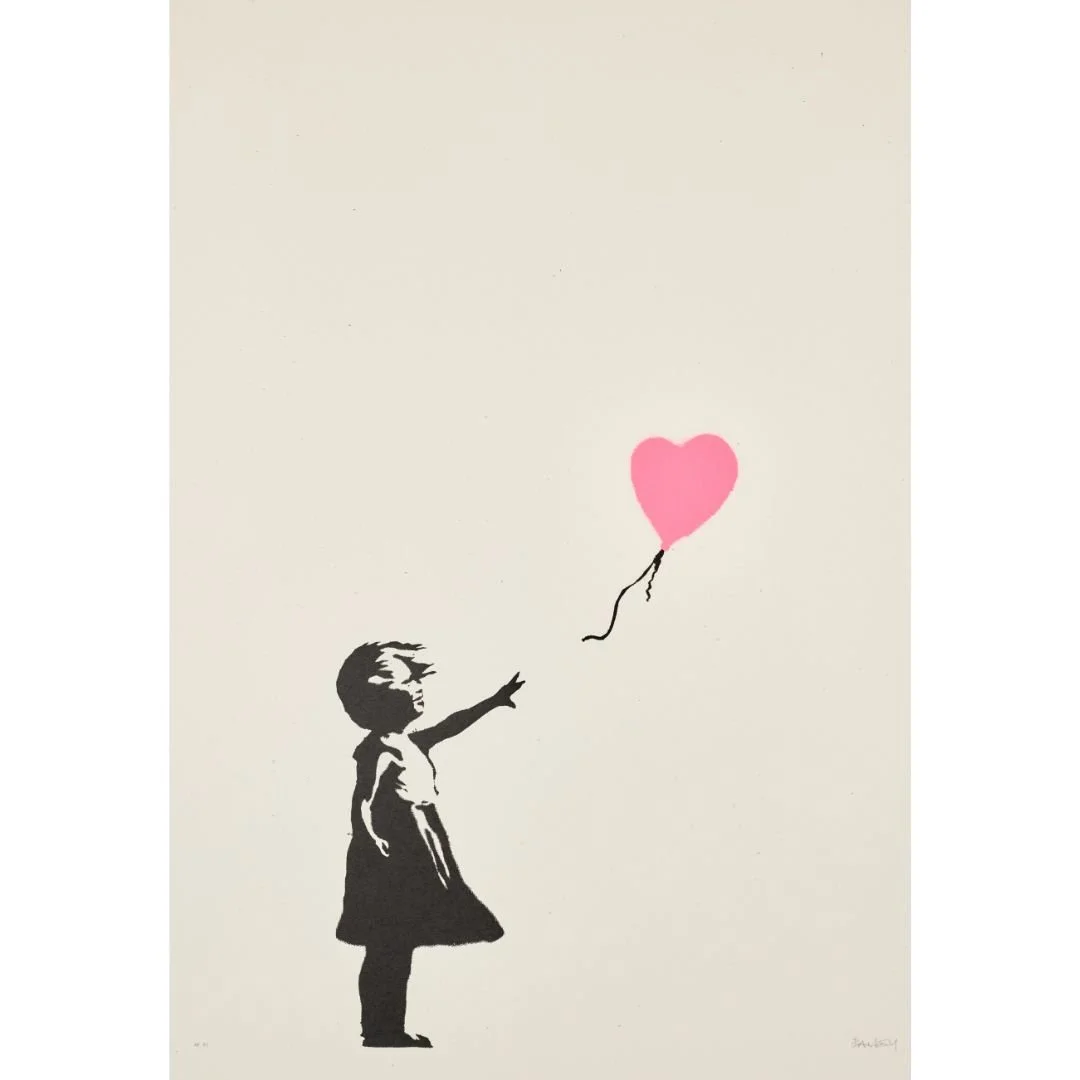 Girl With Balloon (Pink)