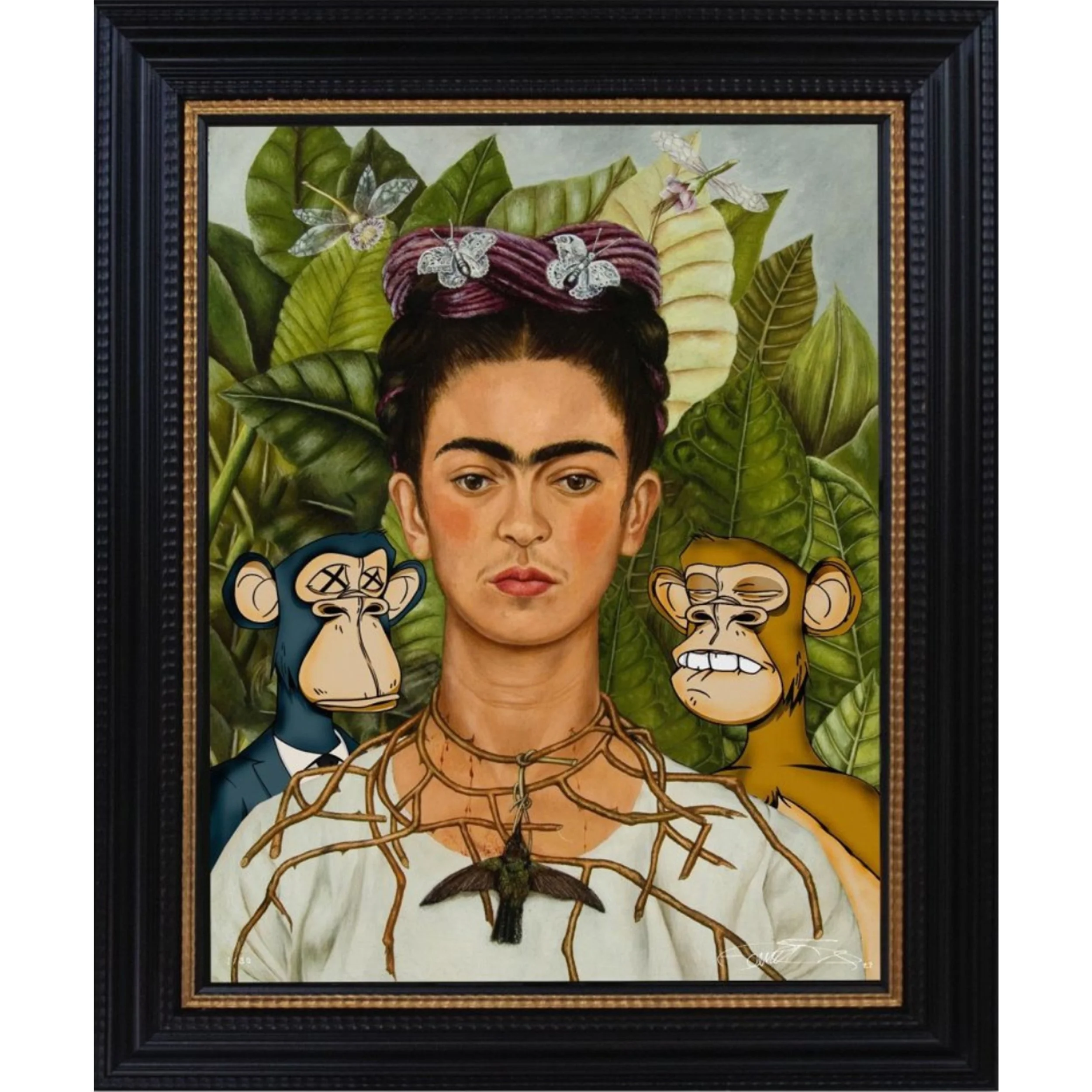 Frida with Bored Apes