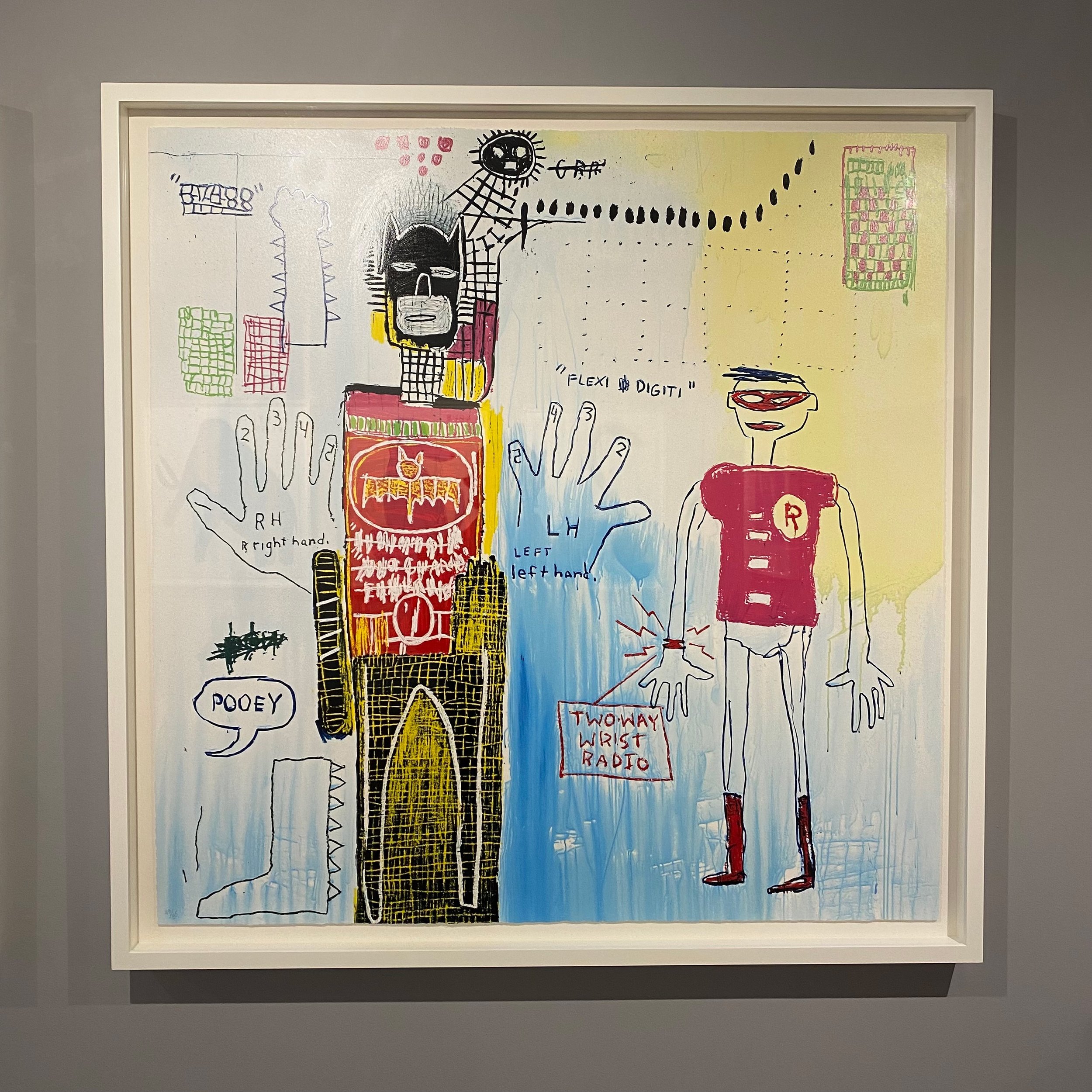 Themed around the influence of comic books, Jean-Michel Basquiat&rsquo;s Superhero portfolio features renditions of pop culture heroes inspired by his childhood love for cartoonism. The works contain several archetypal Basquiat stylistic concepts suc