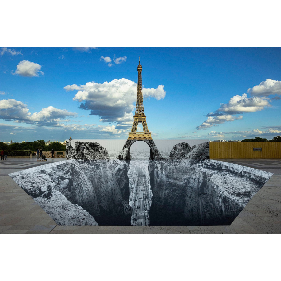 Trompe l’oeil, Les Falaises du Trocadéro, 19 mai 2021, 19h57, Paris, France