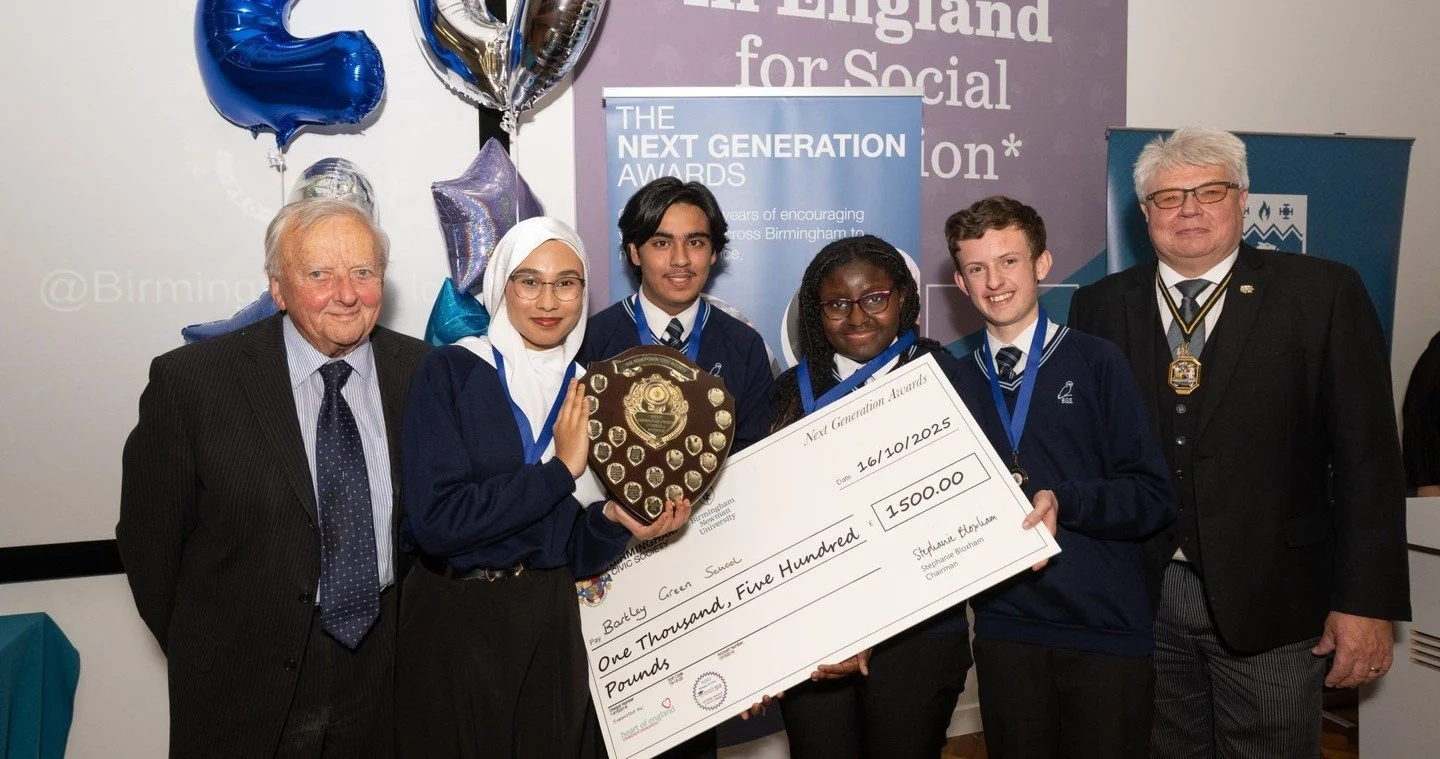 Bartley Green School Triumphs at 20th Next Generation Awards with language inclusion project (&copy; All right reserved 2025 The Birmingham Civic Society)⁠
⁠
Bartley Green School has been crowned the winner of the 20th Birmingham Civic Society Next G