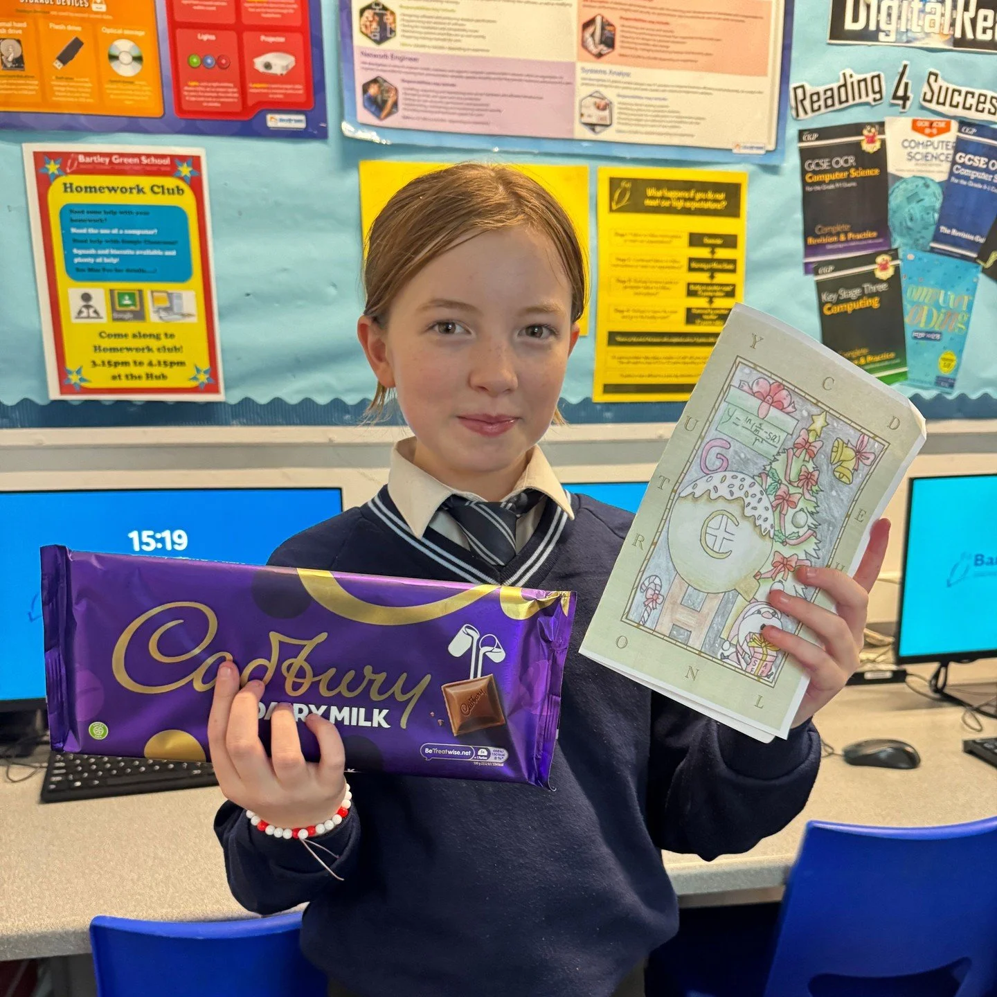 Here is one of our KS3 winners of this year&rsquo;s GCHQ Christmas Challenge!⁠
This annual challenge from GCHQ encourages students to solve festive puzzles involving codes, patterns and problem-solving. An excellent result well done! ⁠
#GCHQchallenge