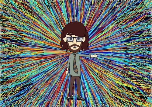 Laws of Motion in a Cartoon Landscape