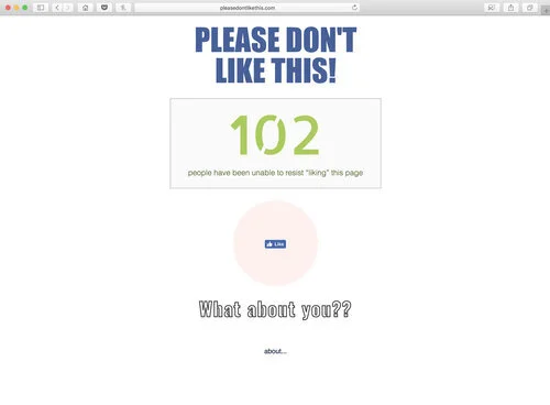 Please Don't Like This: A Social Media Conundrum (2015)