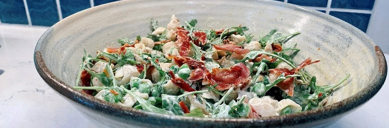 Arugula Salad with Peas and Prosciutto