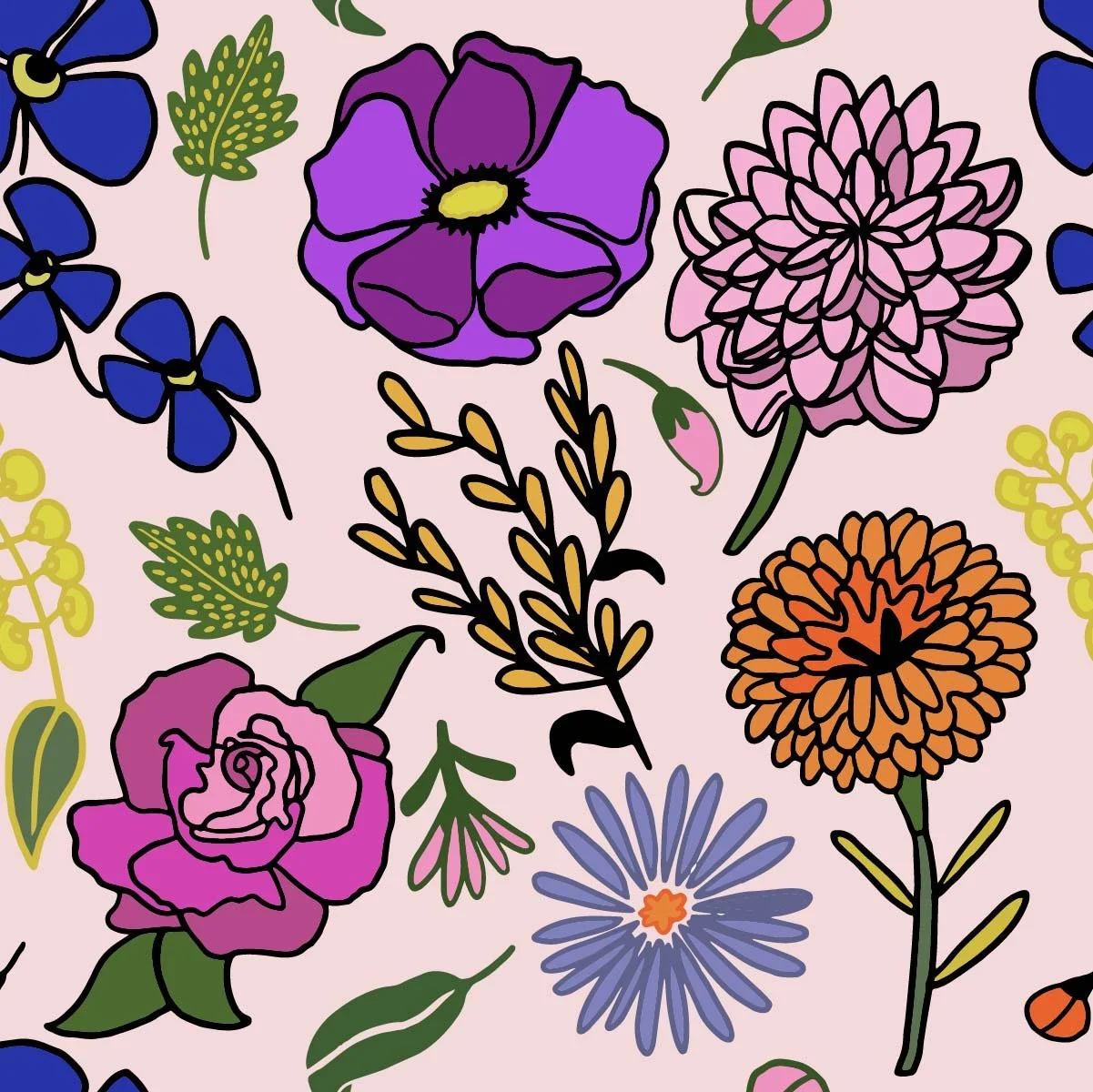 Repeating Flower Pattern