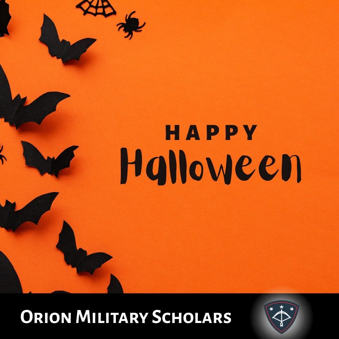 Wishing all of our Orion Military Scholars a happy and safe Halloween!

Are you a military child interested in attending boarding school for your high school experience? Apply today at: https://www.orionmilitary.org/application

Interested in giving 