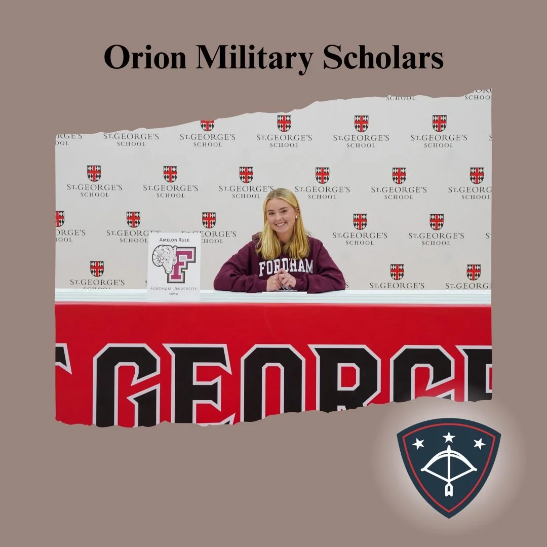 Continuing with updates from our incredible seniors! Amelon R., a senior at St. George's participated in national signing day, officially committing to sail at Fordham University and further her studies at their business school. Also is a photo of Am