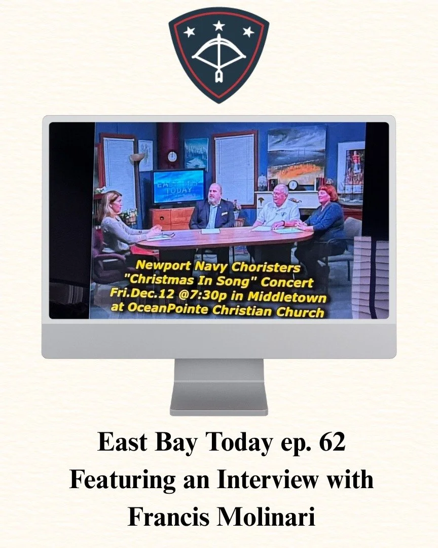 We've been busy here at Orion Military Scholars! Newport Navy Choristers are hosting Christmas in Song  concert and Orion will be the beneficiaries! Francis Molinari was invited to speak on East Bay Today. See the interview at: https://www.youtube.co