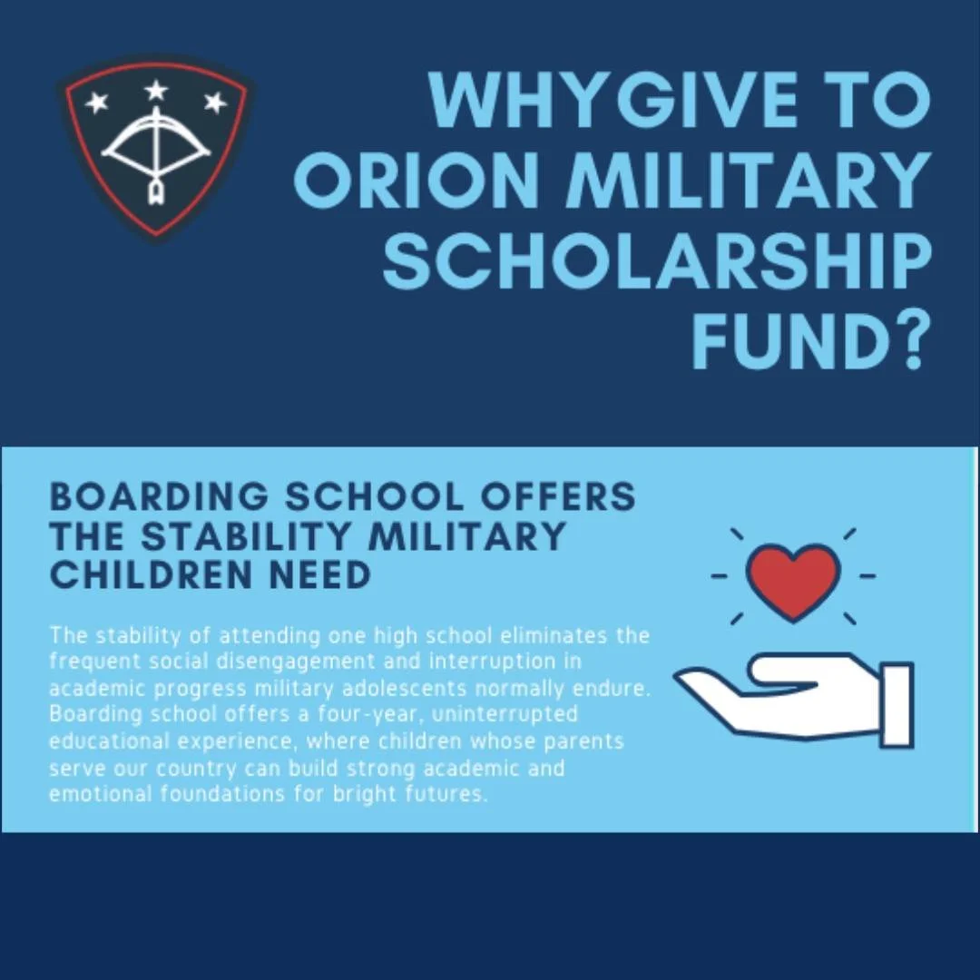 Moving can be challenging, especially for adolescents. Boarding schools provide stability for military teens, even when their families have to relocate. Orion Military Scholars aims to make this stability a reality for military children who might not