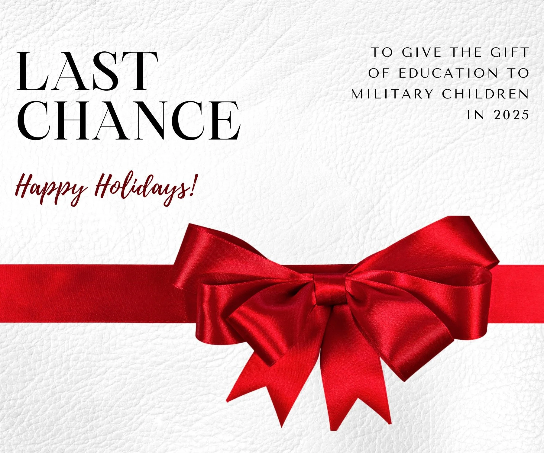 Our generous donors have already changed the lives of these military children for the better. With your donation to Orion, you can give the gift of stable, uninterrupted high school experiences to military children in 2026!

#orionmilitaryscholarship