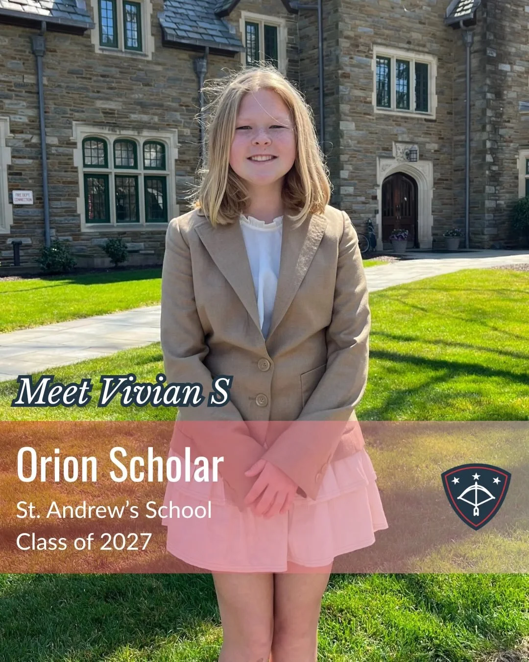 Vivian S. attends St. Andrew&rsquo;s School as a member of the Class of 2027. As the daughter of a U.S. Army servicemember, she understands the challenges of growing up in a constantly changing environment.

At St. Andrew&rsquo;s, Vivian has found bo