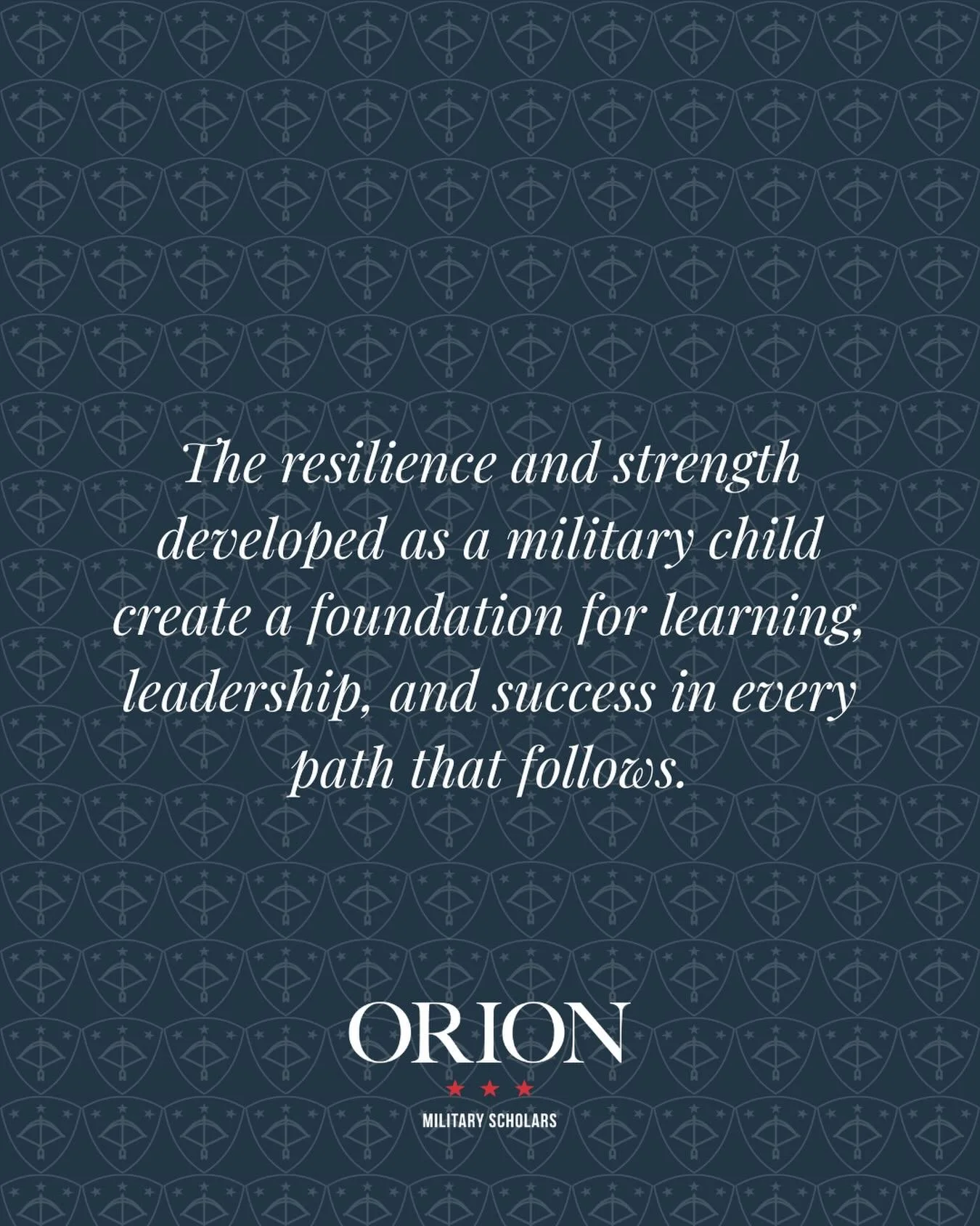 At Orion Military Scholars, we see how the strength built through military life carries into education. Resilience, discipline, and adaptability shape our students into confident learners and future leaders ready to make an impact.

#orionmilitarysch