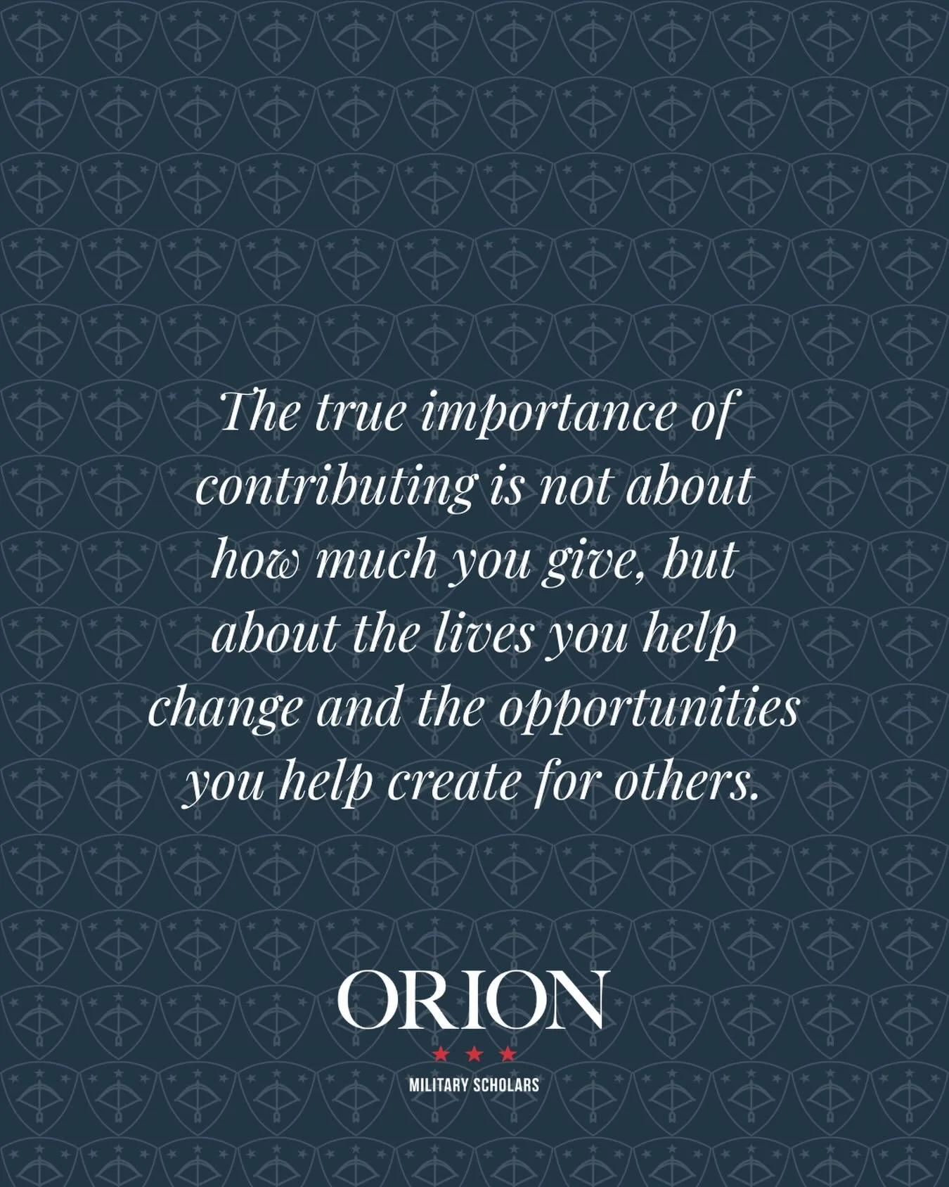 Military children face constant change and sacrifice, but every child deserves access to stable educational opportunities and the support needed to succeed. Your donation to Orion Military Scholars helps provide resources, opportunity, and a brighter