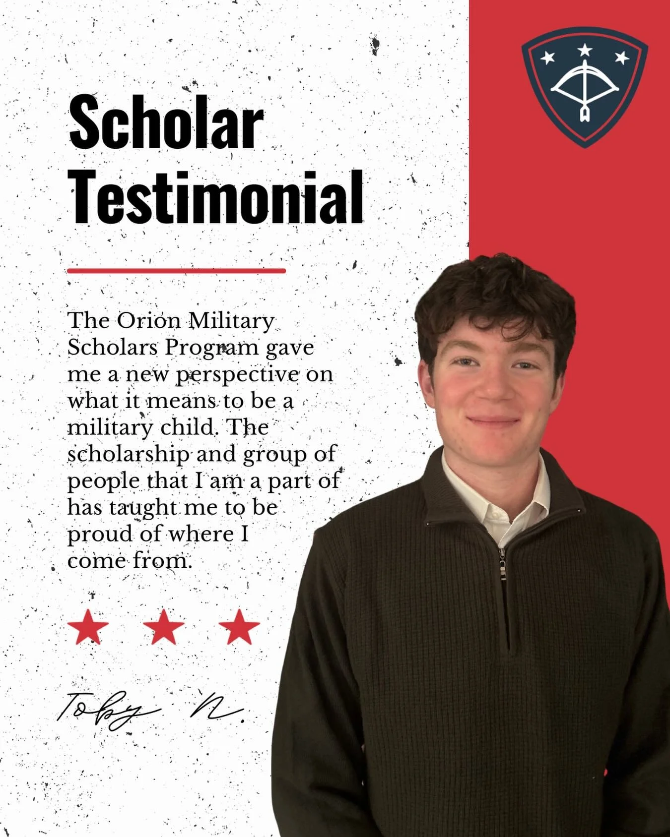 At Orion Military Scholars, we believe every military child carries a story of resilience, adaptability, and strength. Watching our scholars grow into confident leaders while embracing their unique journeys is the reason this program exists. We are p