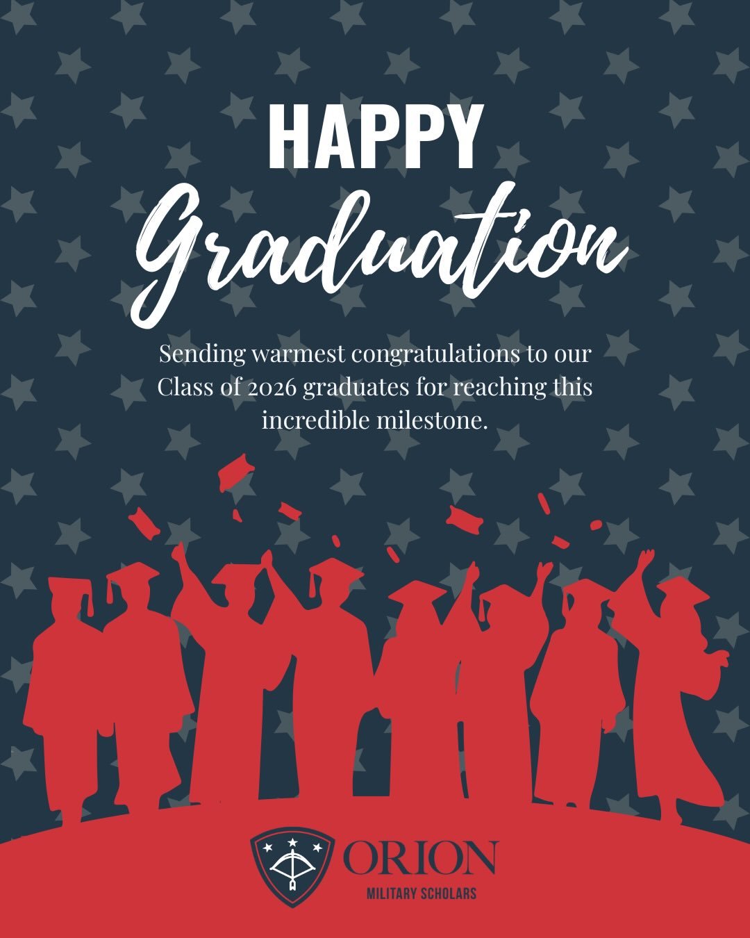 Congratulations to our 2026 Orion Scholar graduates! As military connected students, your resilience, leadership, and commitment to education through constant change and transition are truly inspiring. Access to stable educational opportunities can m