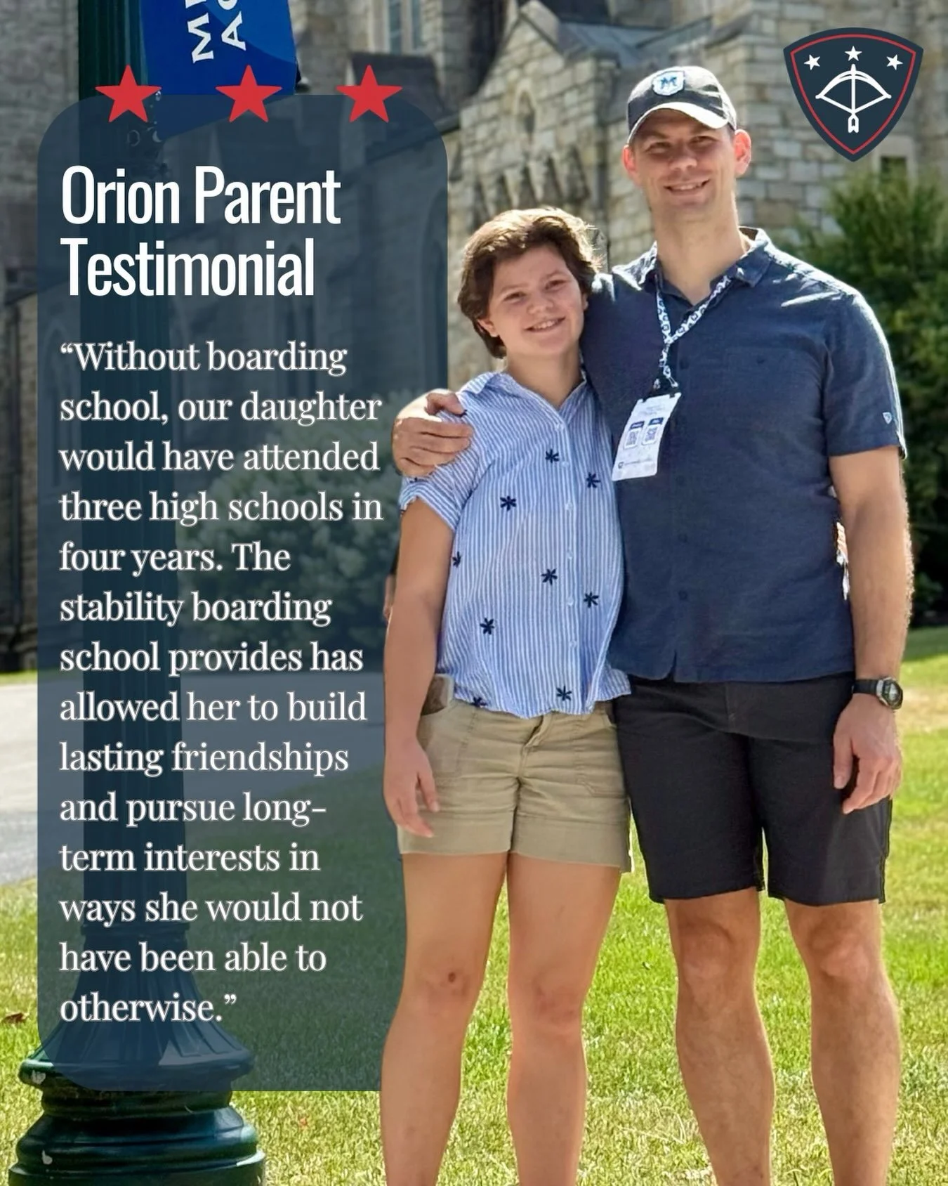 We are thankful to share this parent testimonial highlighting the stability, lasting friendships, and opportunities Orion Military Scholars helps make possible for military-connected students.

Want to help ensure your military-connected teenager has