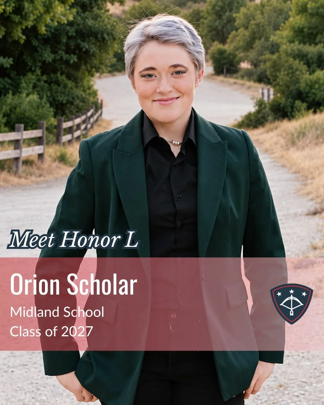 Honor L. attends Midland School as a member of the Class of 2027. As a Navy connected student, Honor is grateful for the opportunities and connections made possible through the Orion Scholarship.

At Midland, Honor has especially enjoyed spending tim