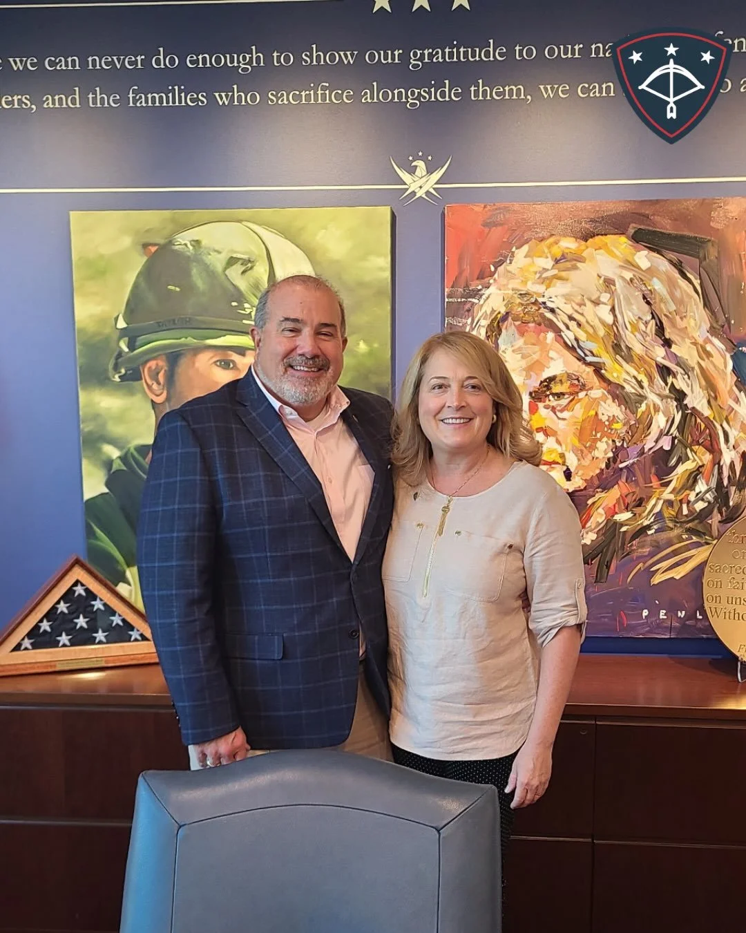 A special thank you to the Gary Sinise Foundation for taking the time to meet with members of the Orion Military Scholars team! Last week, Lisa and Francis had the opportunity to meet with Jim Ravella, Executive Vice President of the Gary Sinise Foun