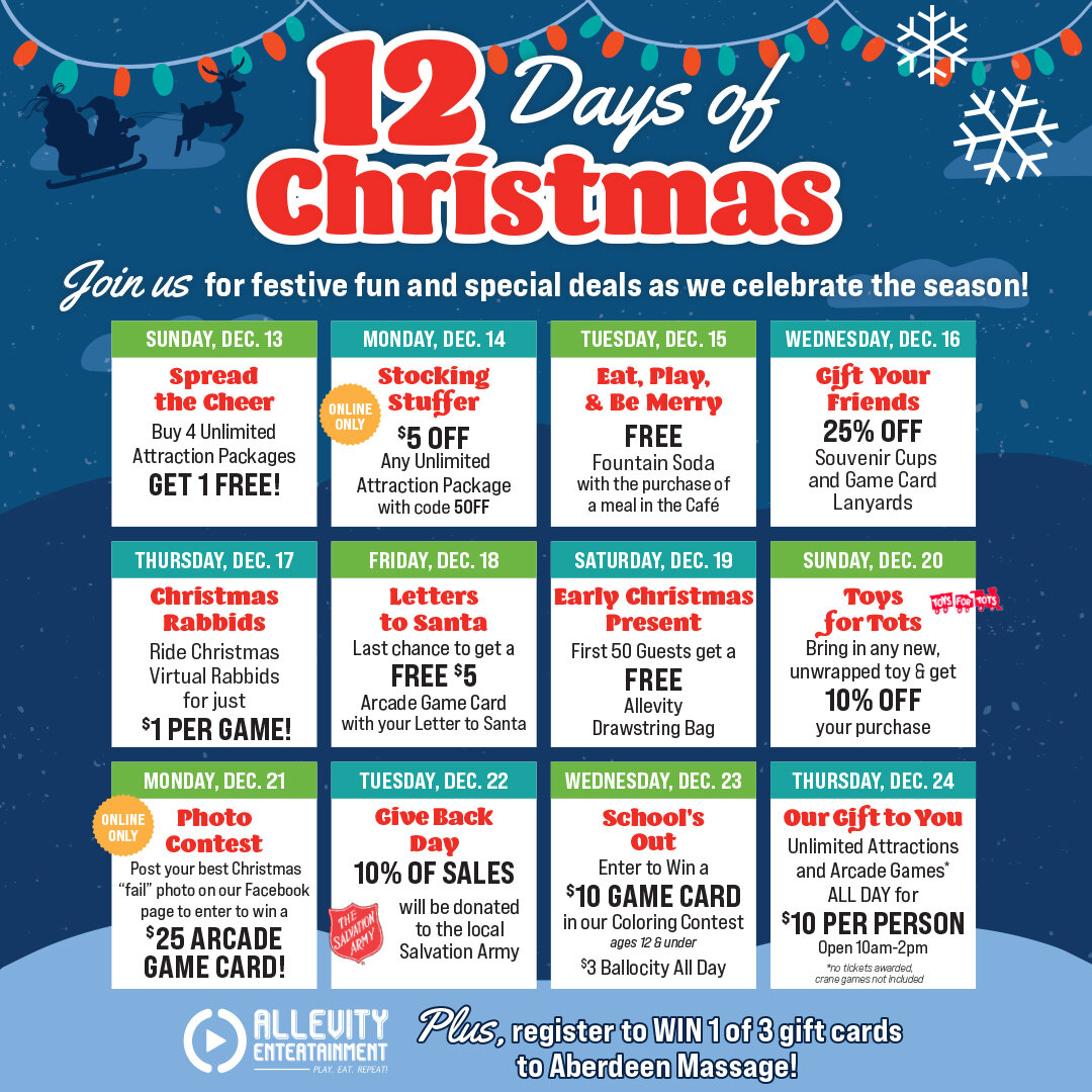 12 Days of Christmas at Allevity! — Allevity Entertainment