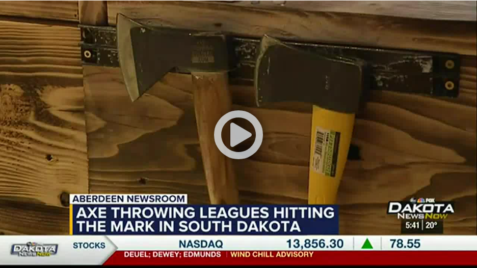 Axe throwing leagues catching on in South Dakota