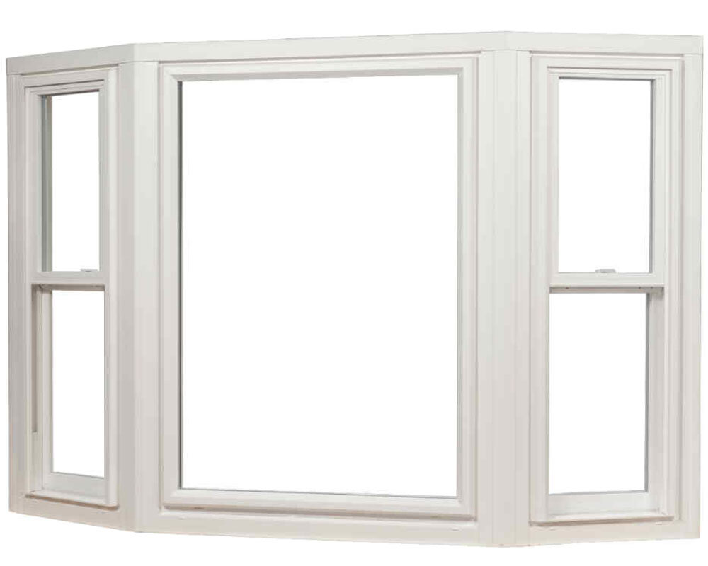 Mercury Excelum's exterior bow windows, with vinyl exterior capping and insulated seat board.