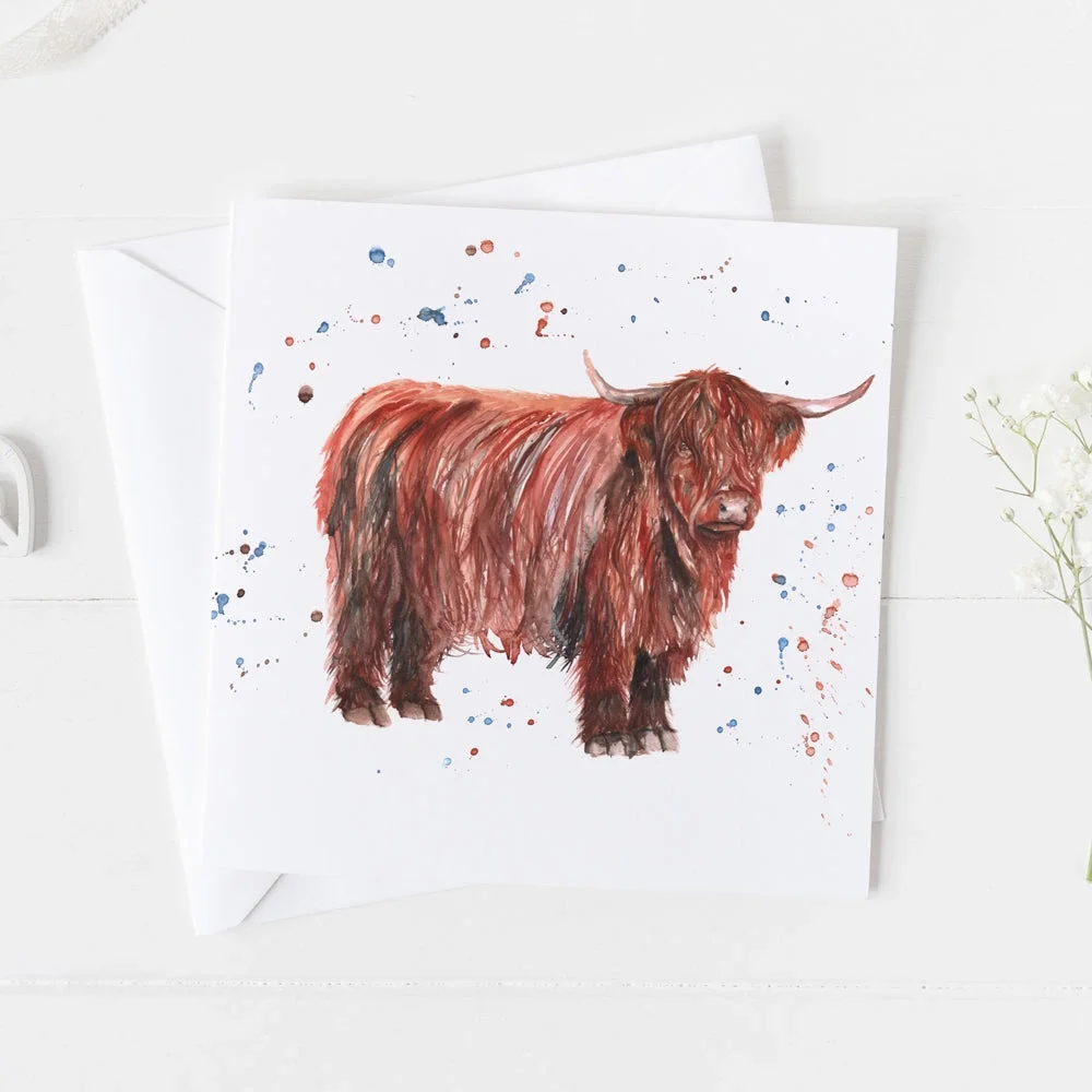 Highland Cow Greeting Card