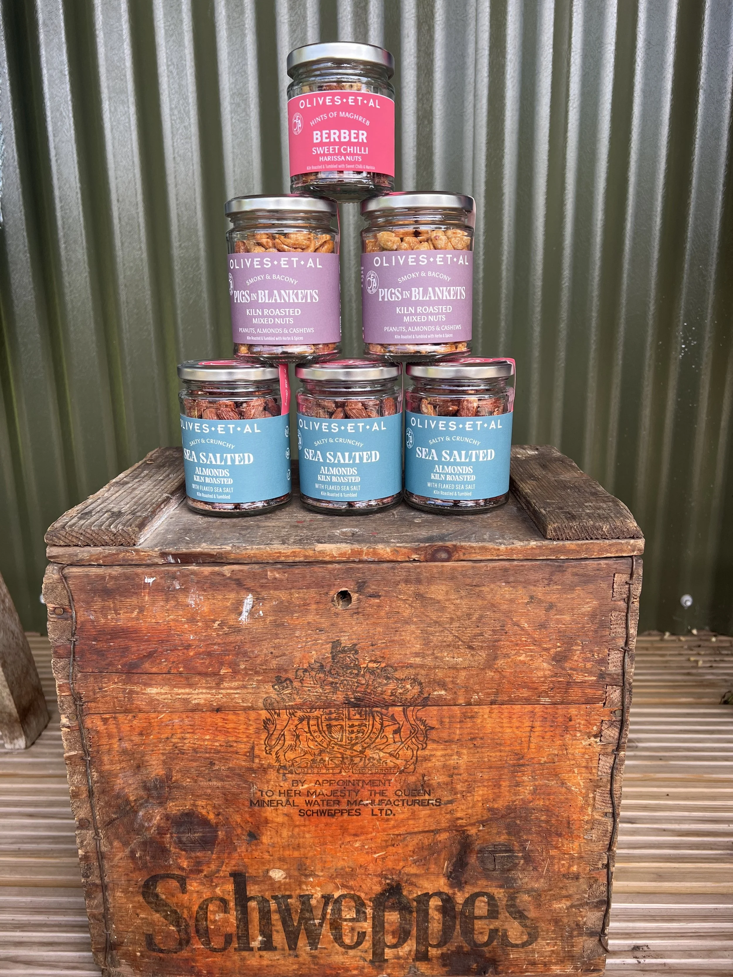 Trio of Nuts: Harrissa, Pigs in Blankets & Sea Salted Almonds