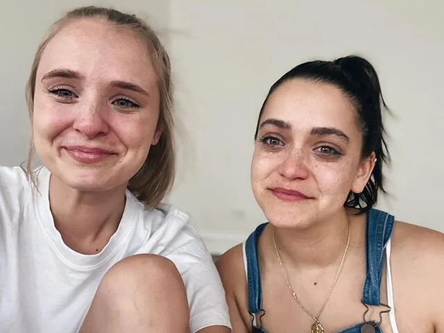 A photo of the moment after we took our sweet move out photo (swipe) and realized that we were done moving for real and the next step was just to leave the keys on the counter, but also just before I suggested getting The Freeze one more time to drag