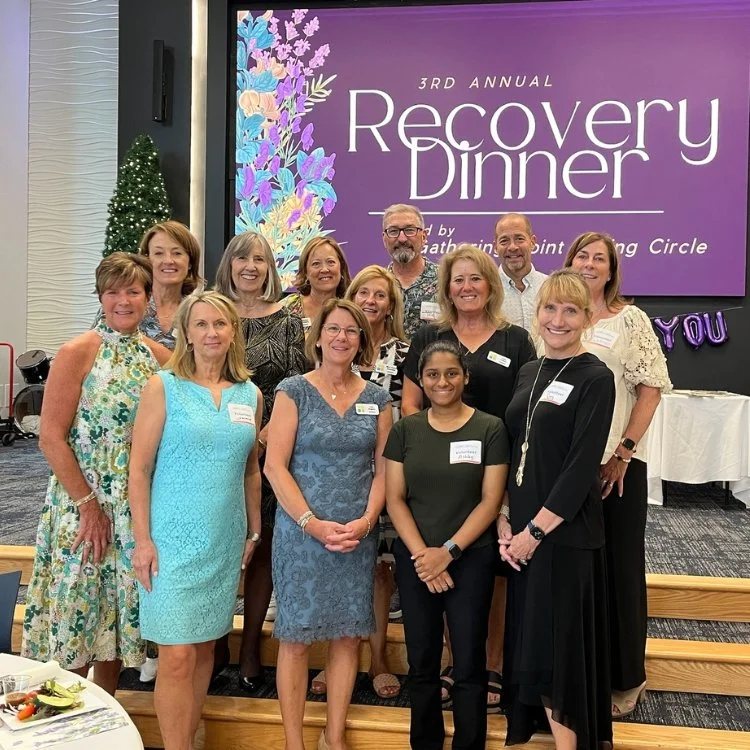 GPGC members and volunteers at the HUM recovery gala dinner