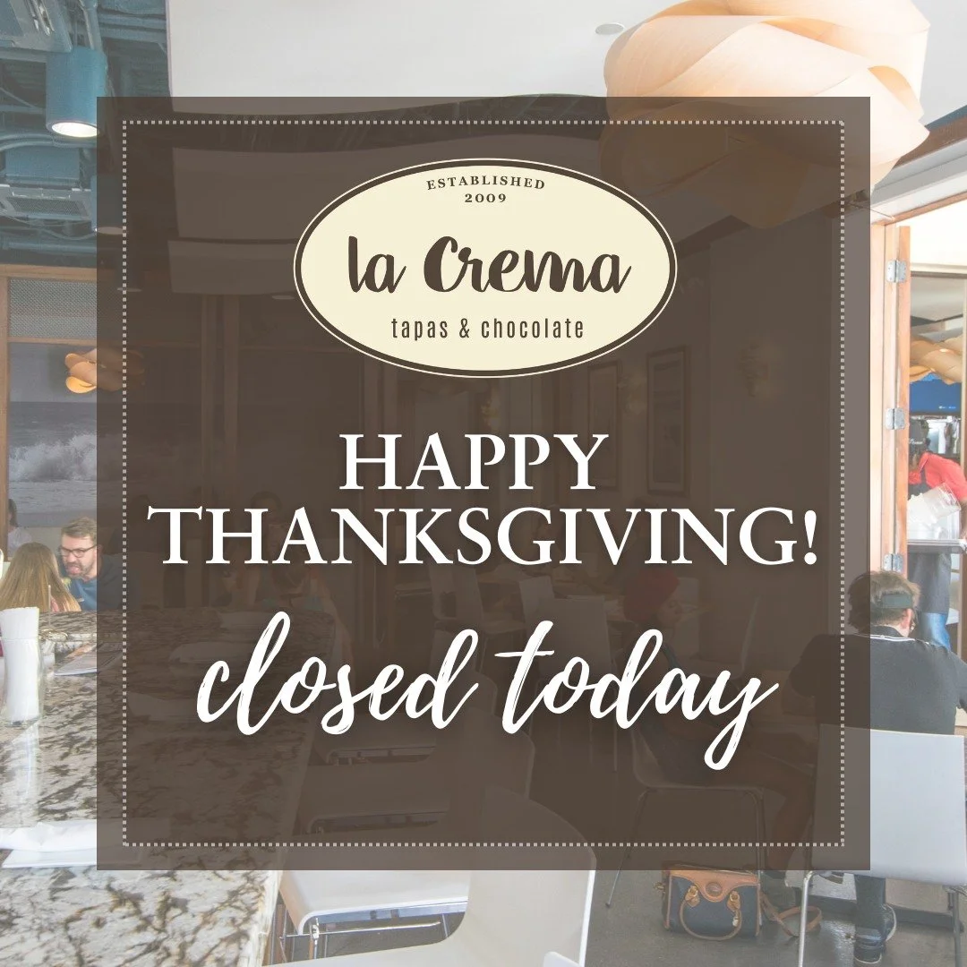 Happy Thanksgiving! We hope you have a wonderful holiday. 

If you're looking for last-minute Thanksgiving plans, our sister restaurant @laco30a is accepting walk-ins at its Traditional Thanksgiving Buffet from 11-6 today! 🦃