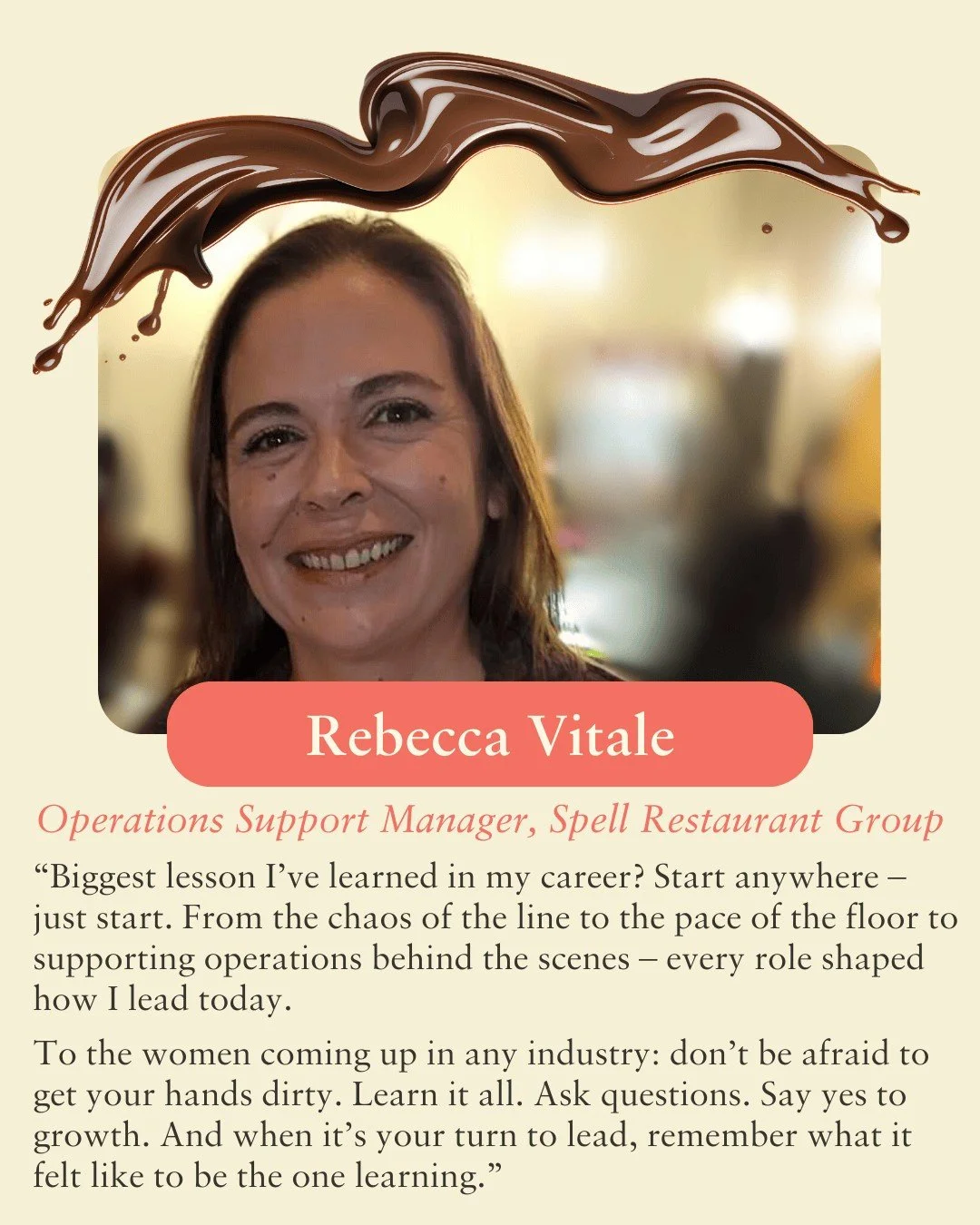 Meet the hard working women behind La Crema! 🤎  In honor of International Women's Day, we asked them about the biggest lessons they have learned throughout their careers.