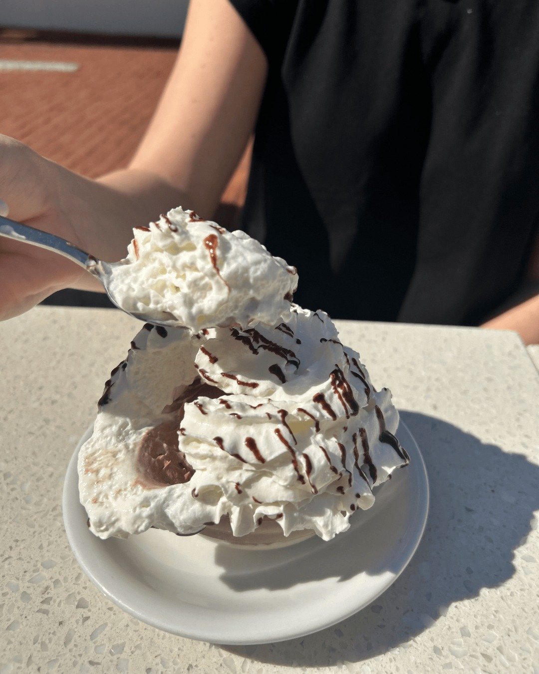 All you need is the Light &amp; Layered Chocolate 😍  Vanilla ice cream, chocolate mousse and whipped cream has never tasted so good 🤎