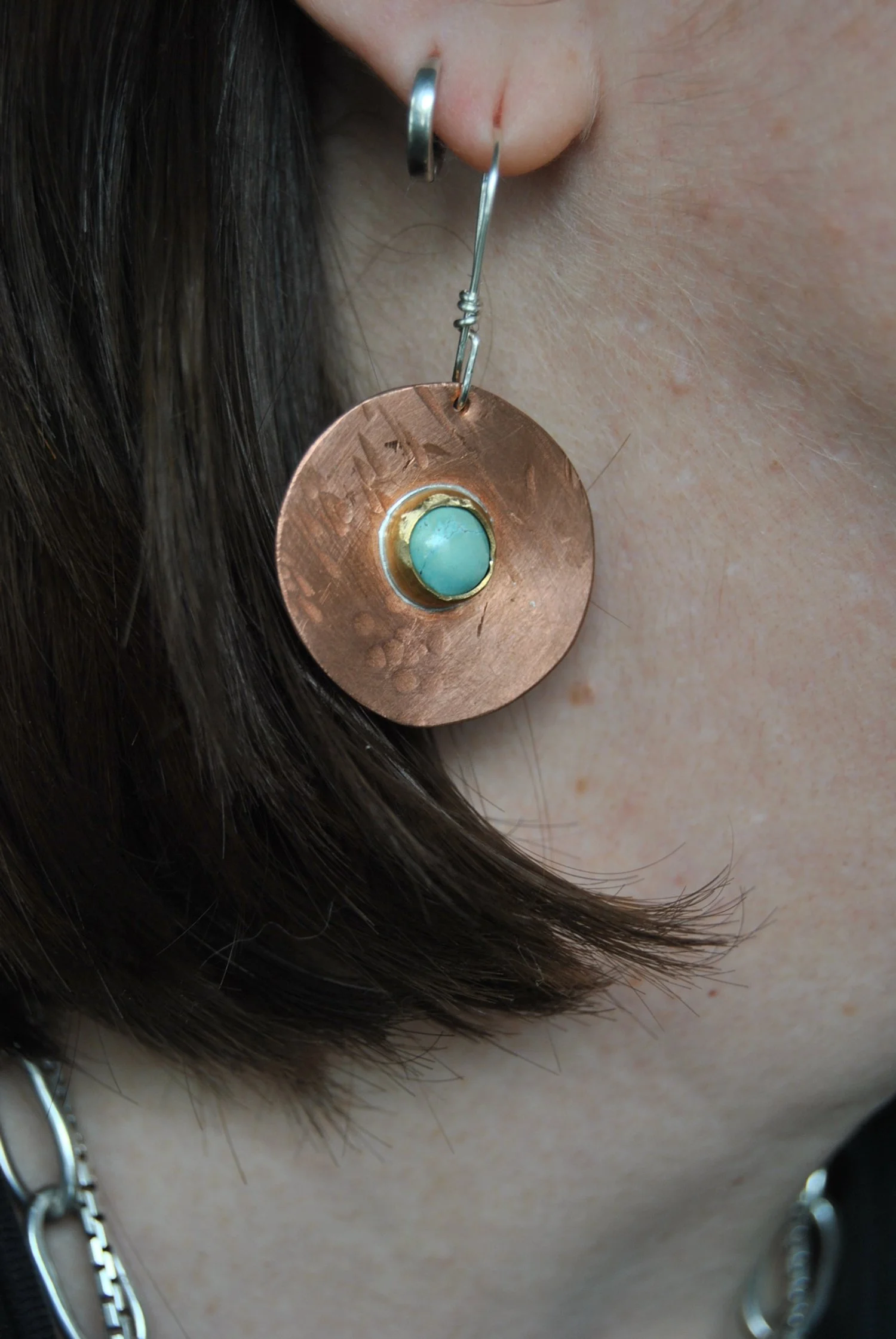 Turquoise & Copper Earrings