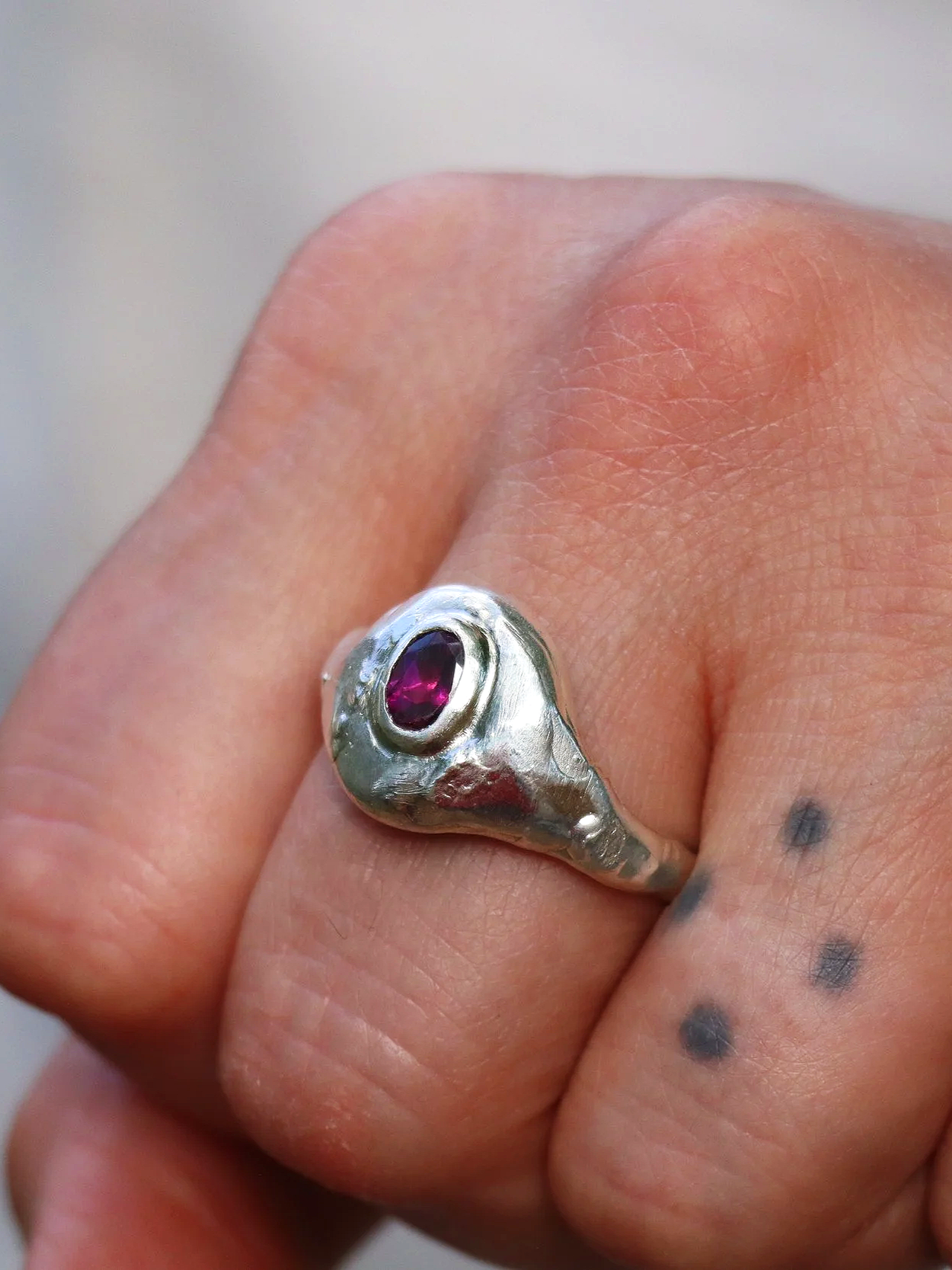 Ruby Bulb Ring