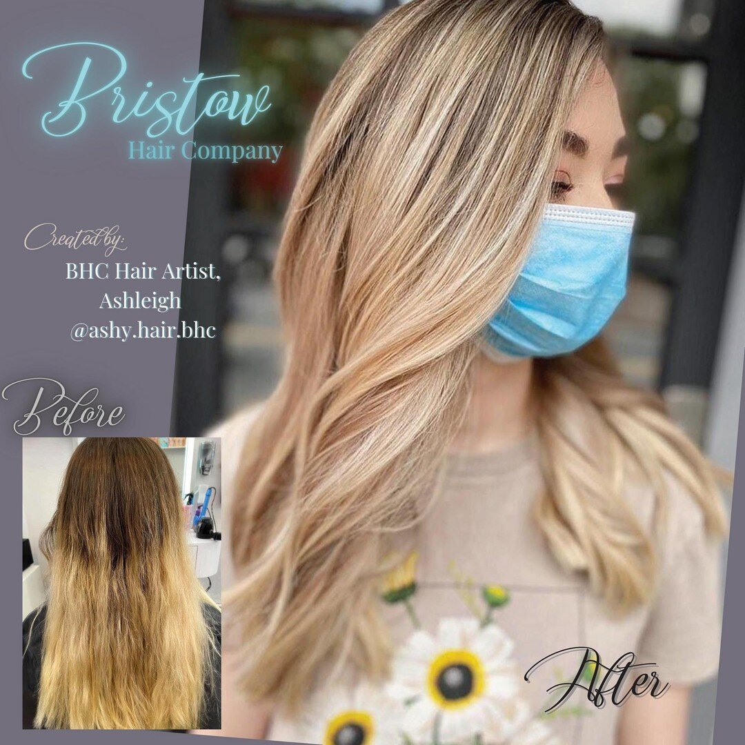 BYE, COVID ROOTS!!! Several hours and a lot of creativity went into this incredible makeover by BHC Hair Artist and Blonding Goddess, Ashleigh IG: @ashy.hair.bhc ⁠
⁠
And the best part was the sweet, sweet post from the client herself. We are #SOLUCKY