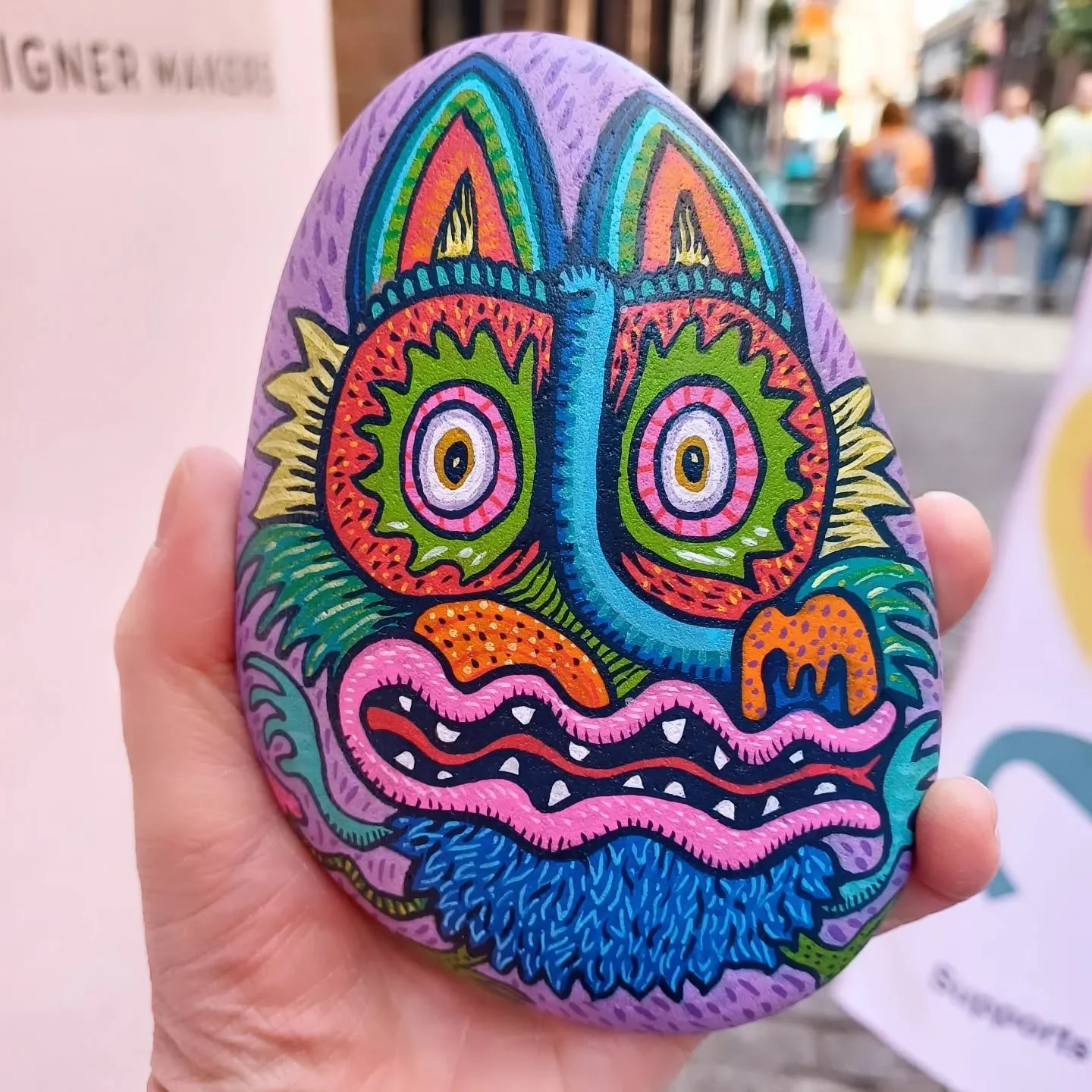 *NEW* Welcome to the weird and wonderful world of @doodle_jammer 

Maker Mart is really privileged to have these stunning handpainted stones in the shop. Part of the Dartmoor Beast collection, each one is unique and has it's own personality. 

Scott 